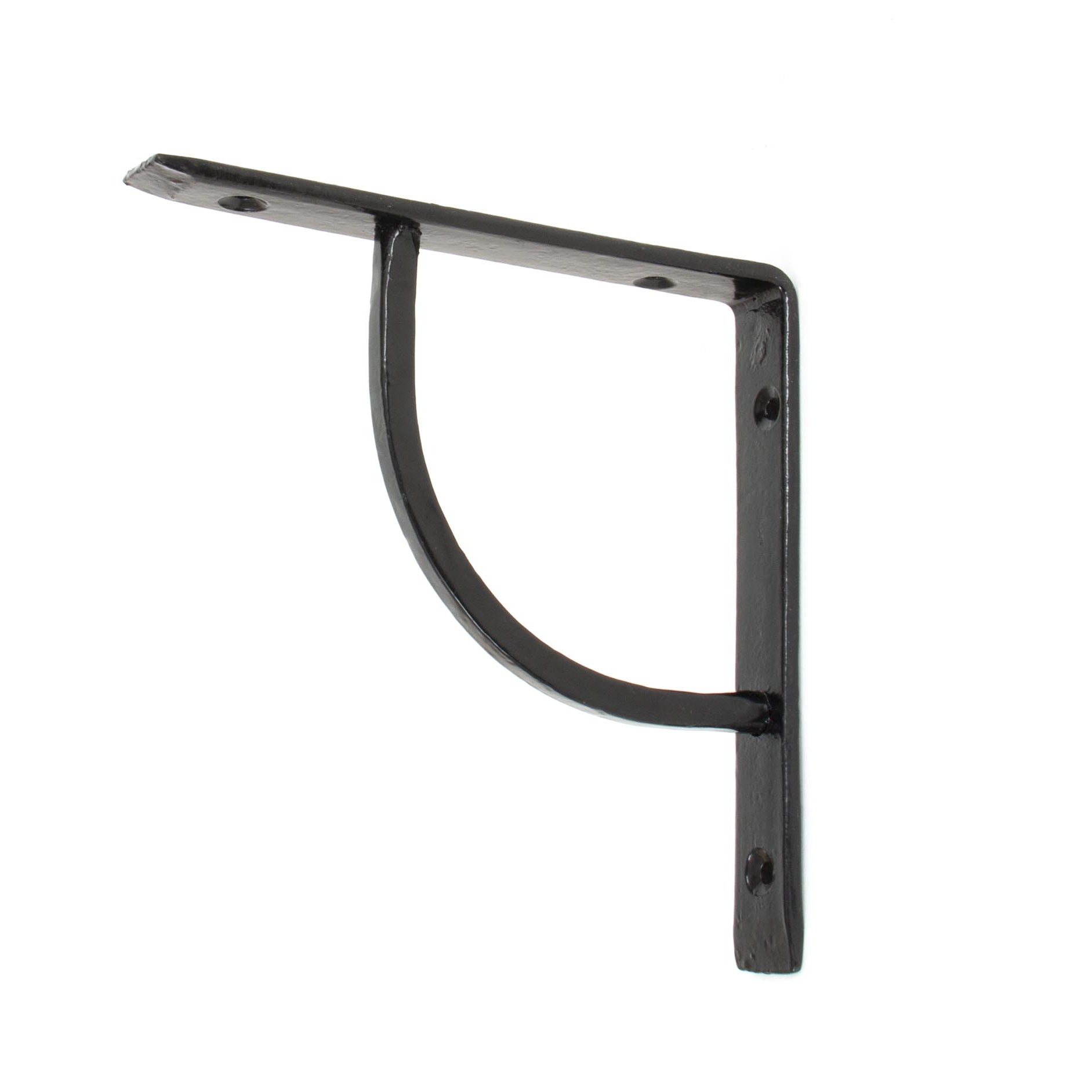 From The Anvil's Black Plain Shelf Bracket
