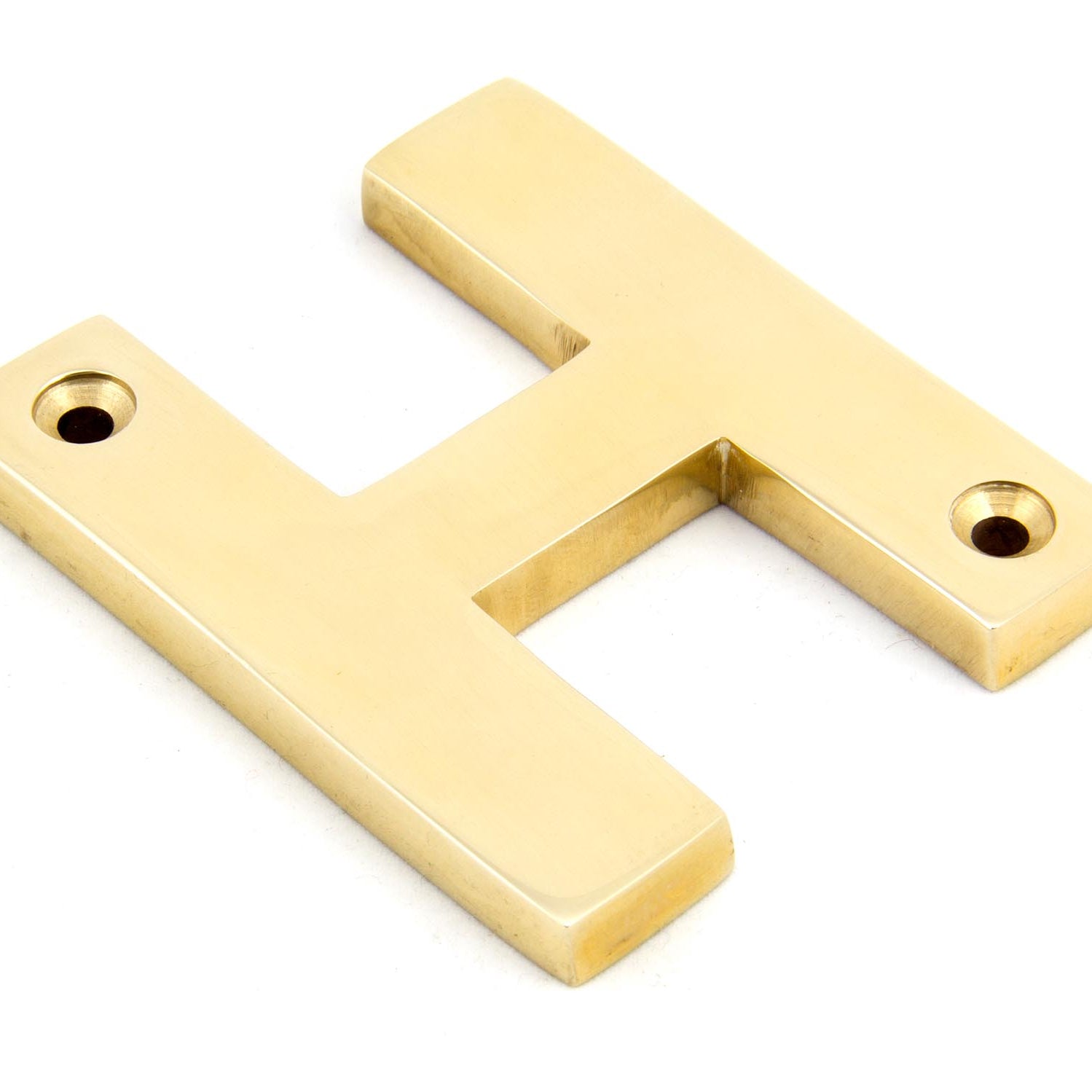From The Anvil's Polished Brass Polished Brass Letter