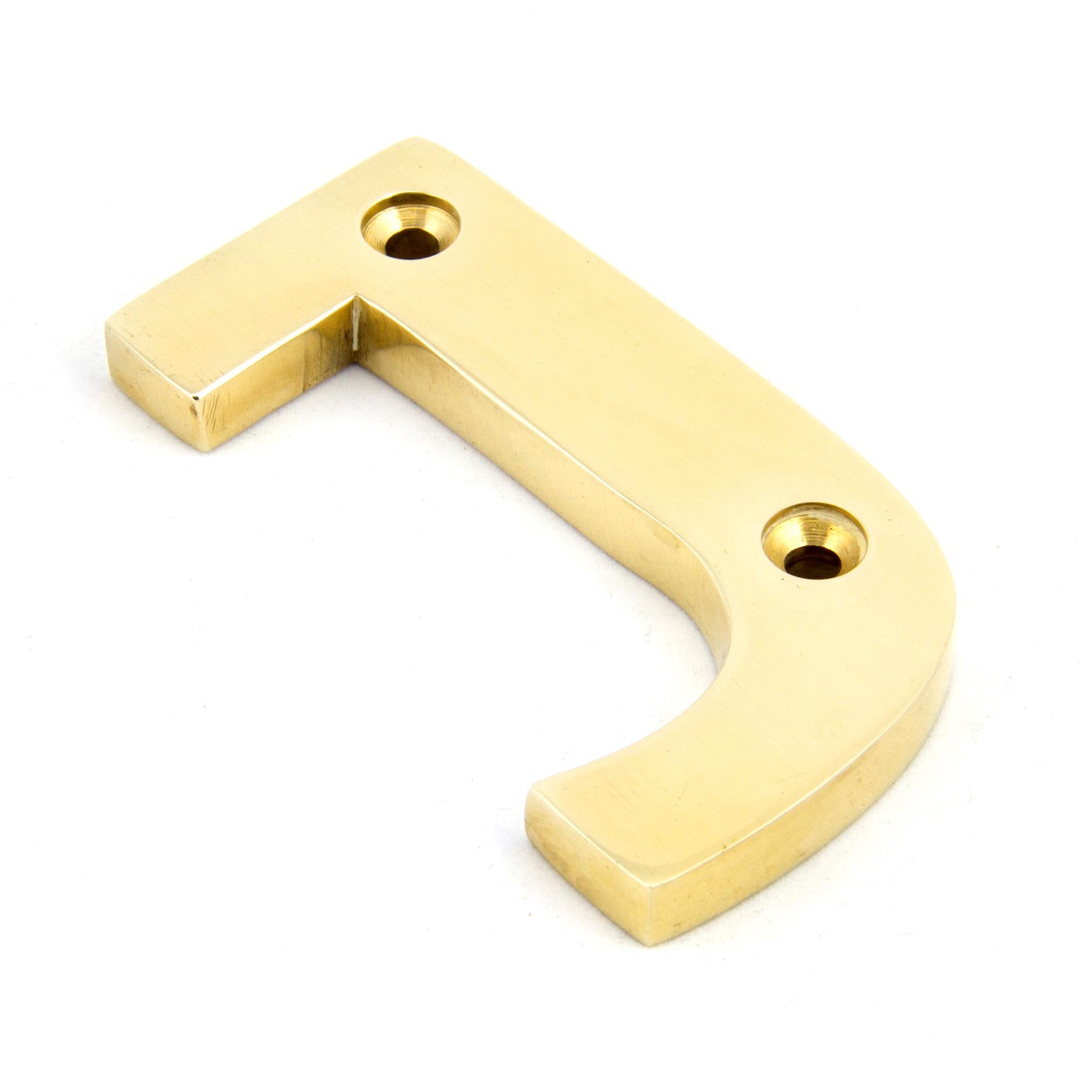 From The Anvil's Polished Brass Polished Brass Letter