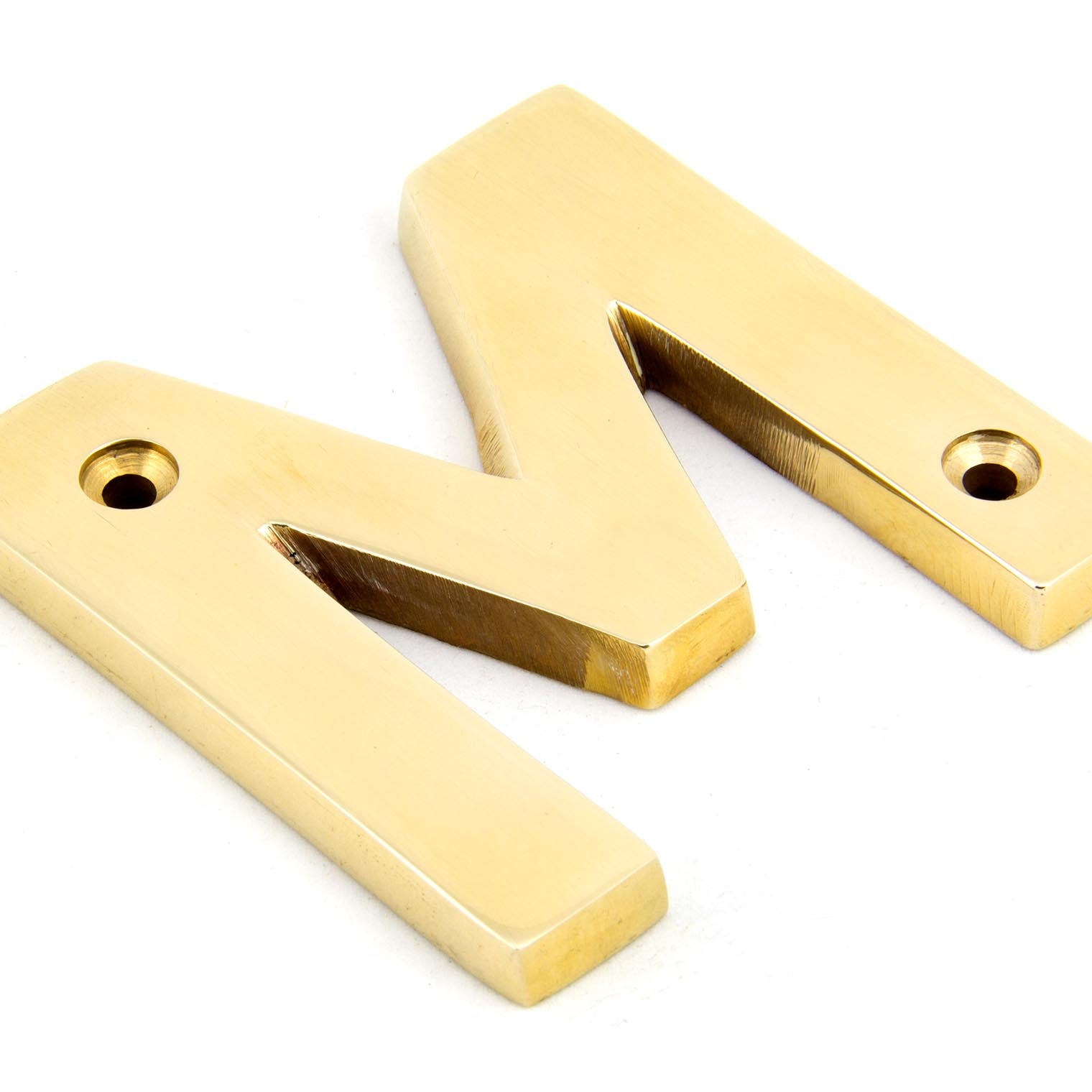 From The Anvil's Polished Brass Polished Brass Letter