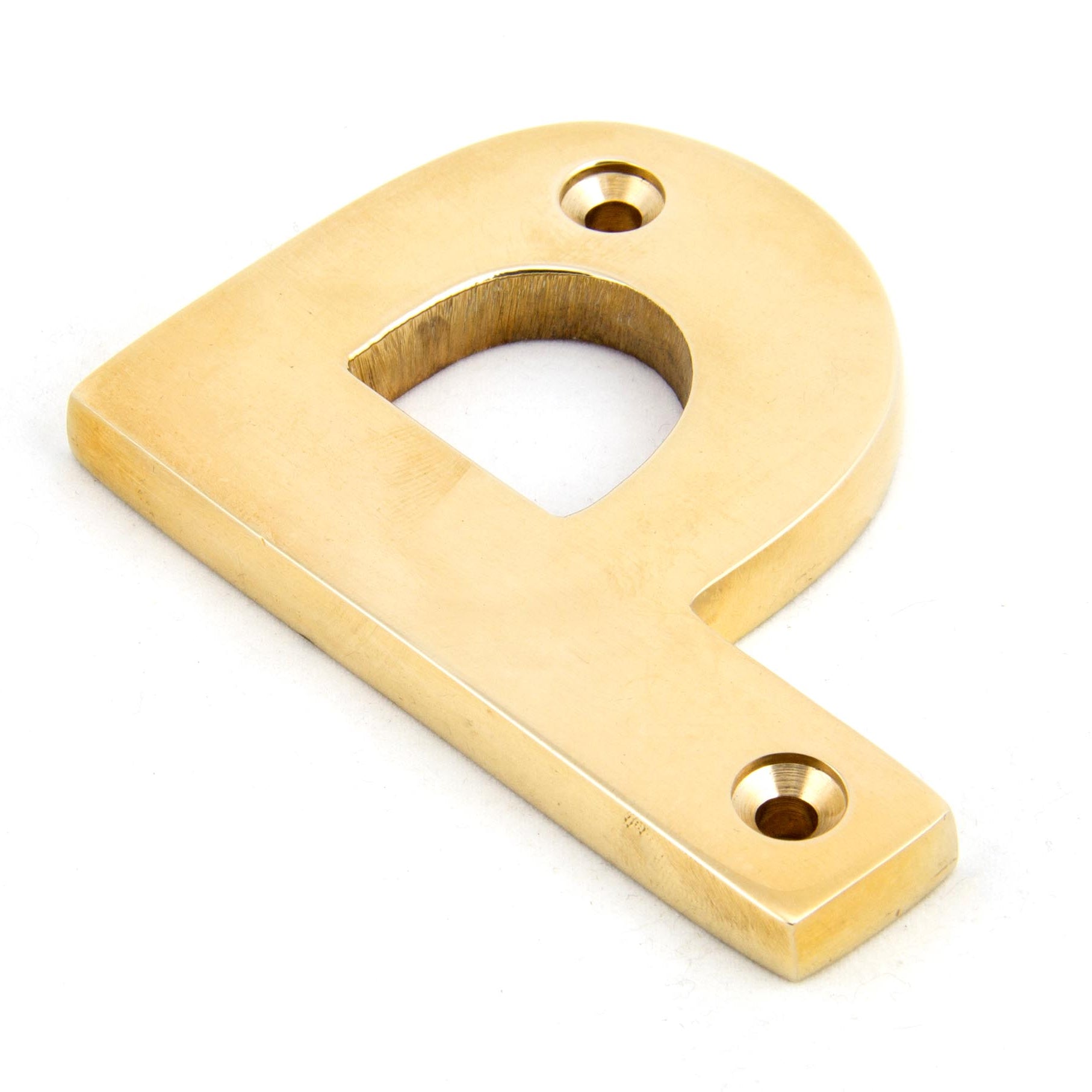 From The Anvil's Polished Brass Polished Brass Letter