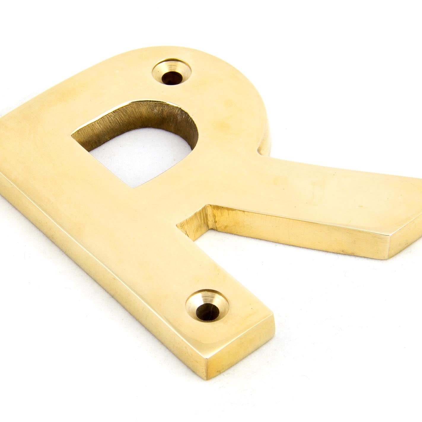 From The Anvil's Polished Brass Polished Brass Letter