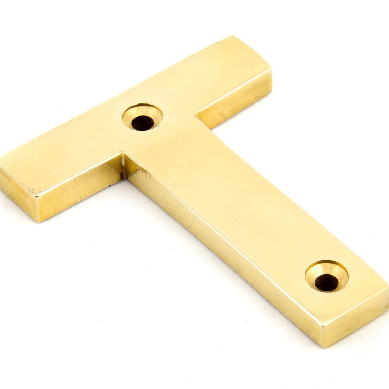 From The Anvil's Polished Brass Polished Brass Letter
