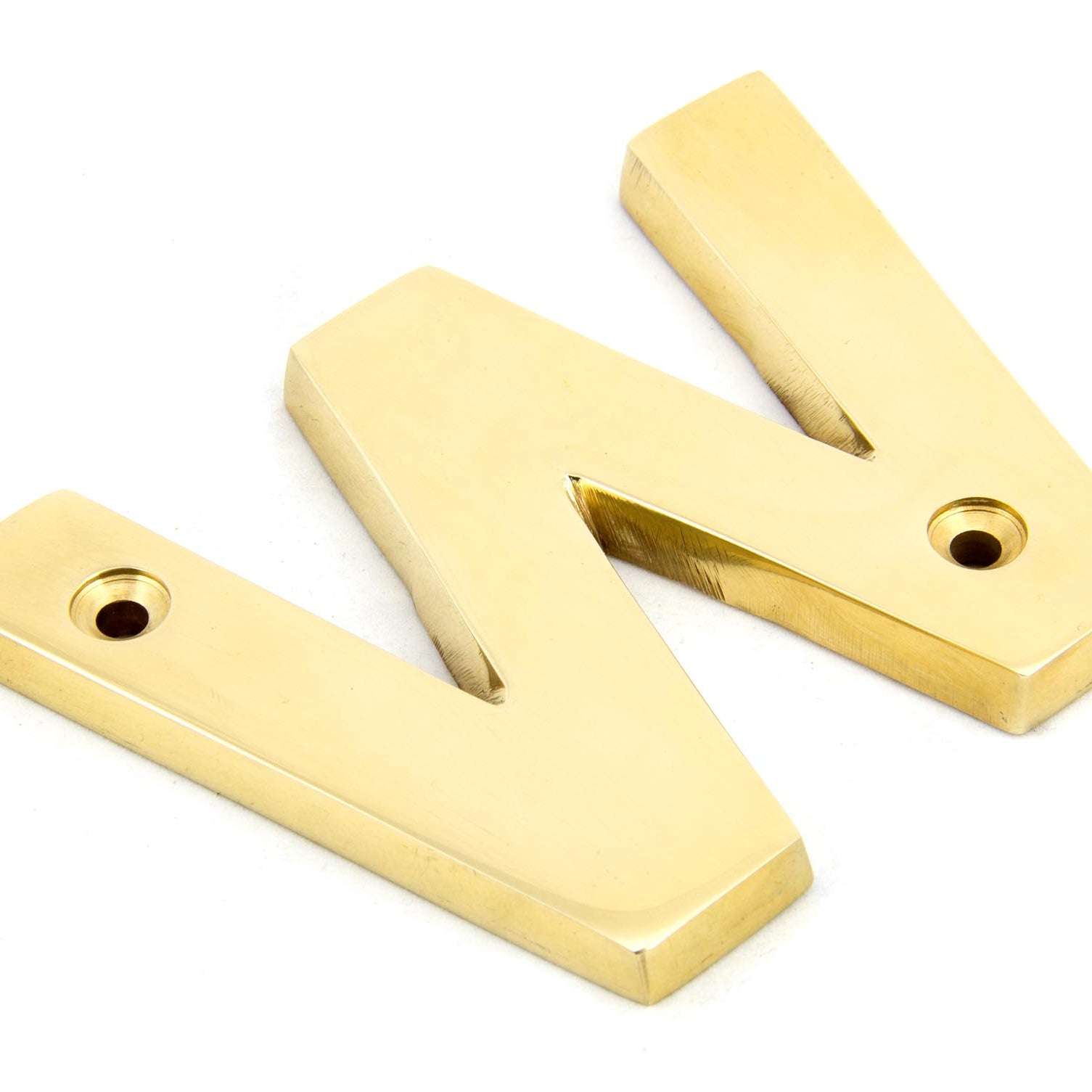 From The Anvil's Polished Brass Polished Brass Letter