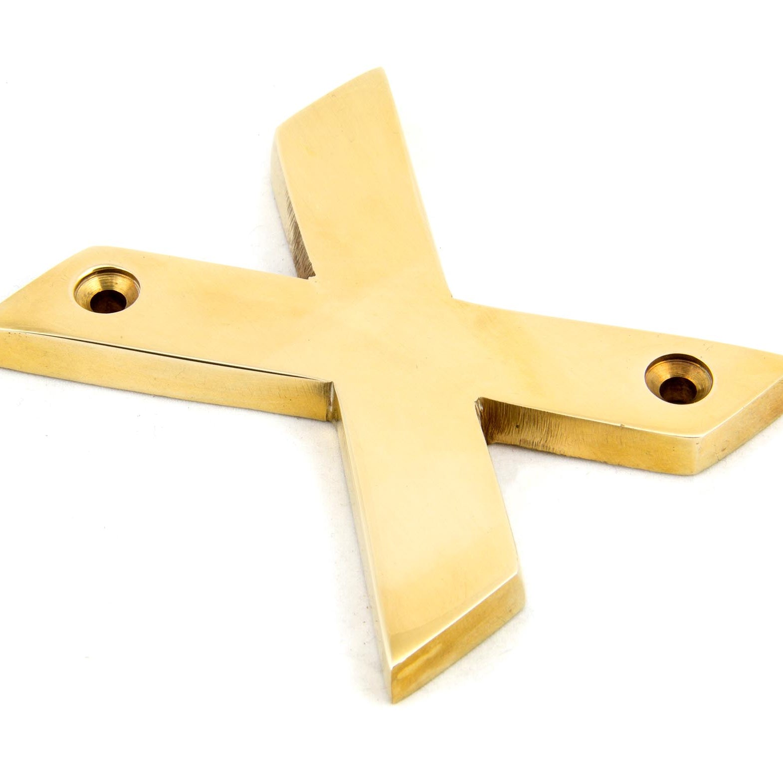 From The Anvil's Polished Brass Polished Brass Letter