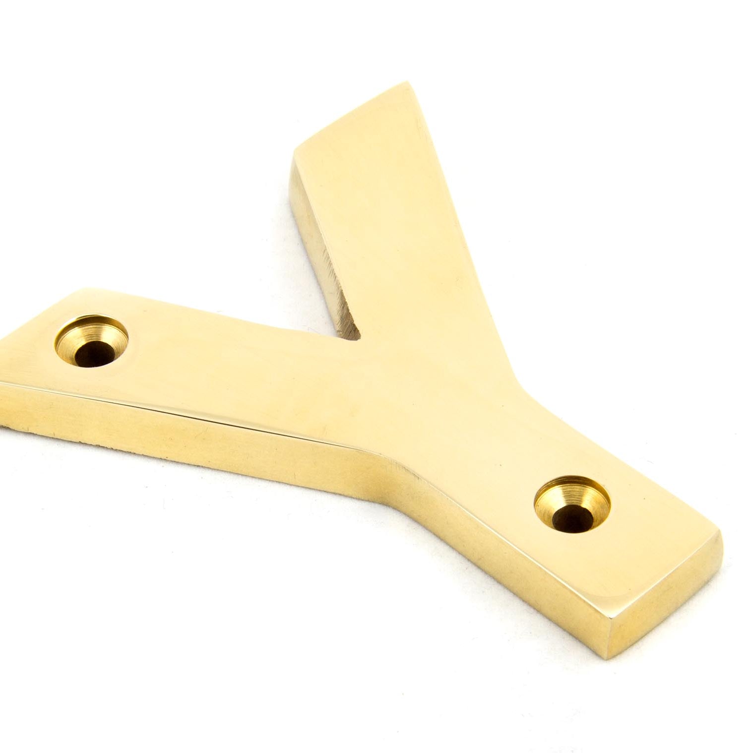 From The Anvil's Polished Brass Polished Brass Letter