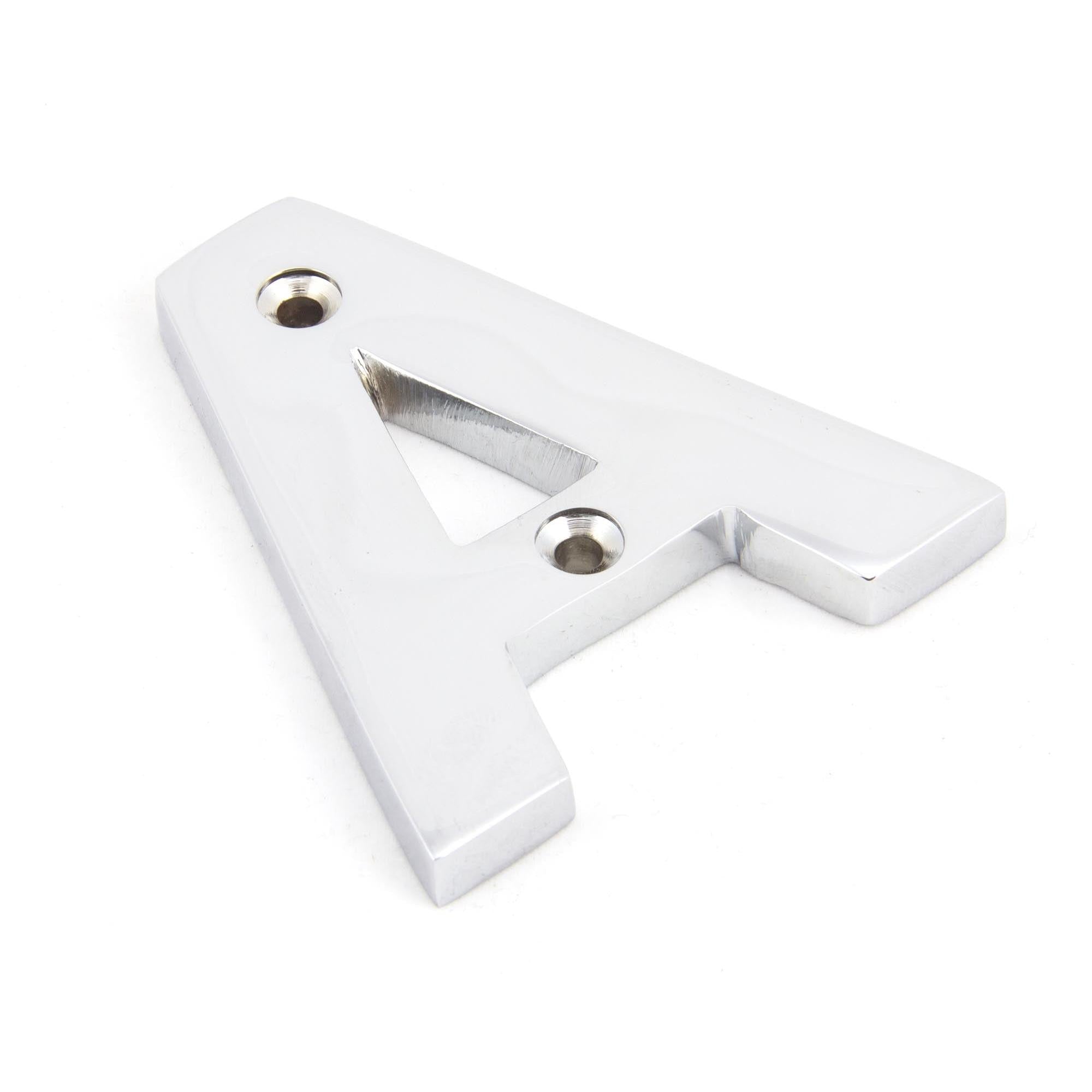 From The Anvil's Polished Chrome Polished Chrome Letter