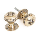 From The Anvil's Aged Brass Prestbury Mortice/Rim Knob Set