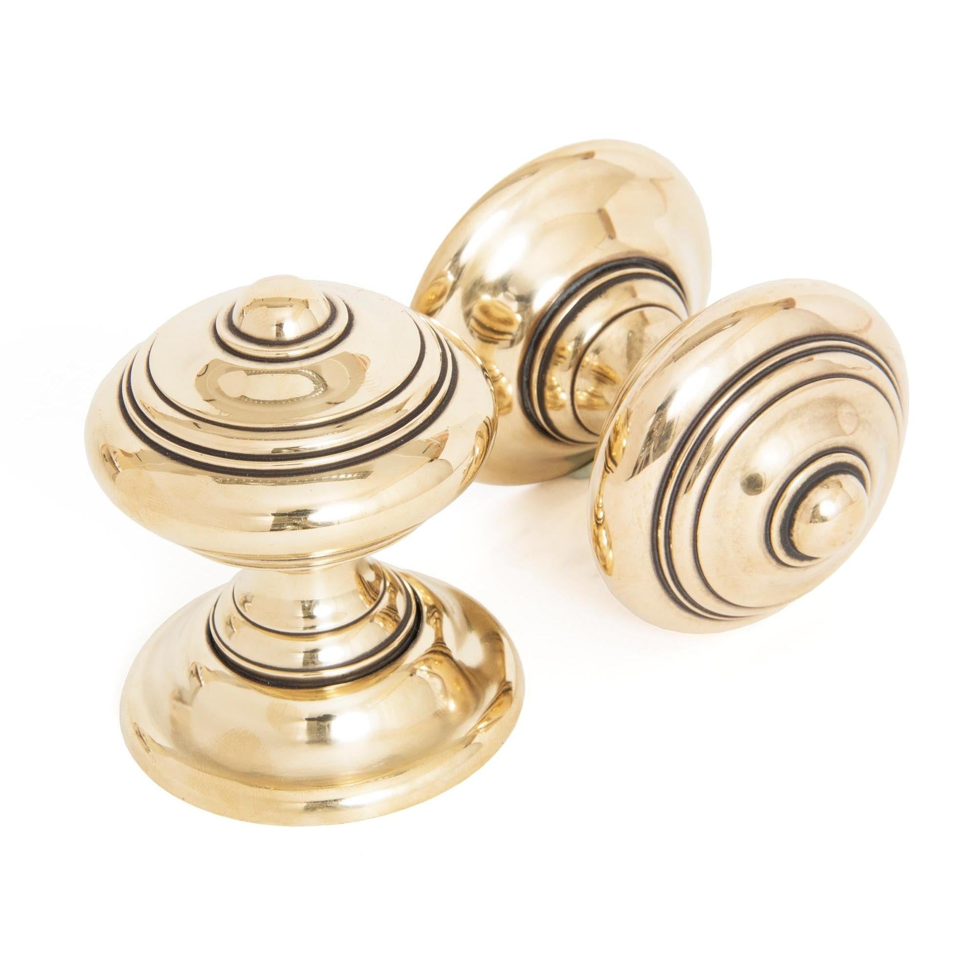 From The Anvil's Aged Brass Elmore Concealed Mortice Knob Set