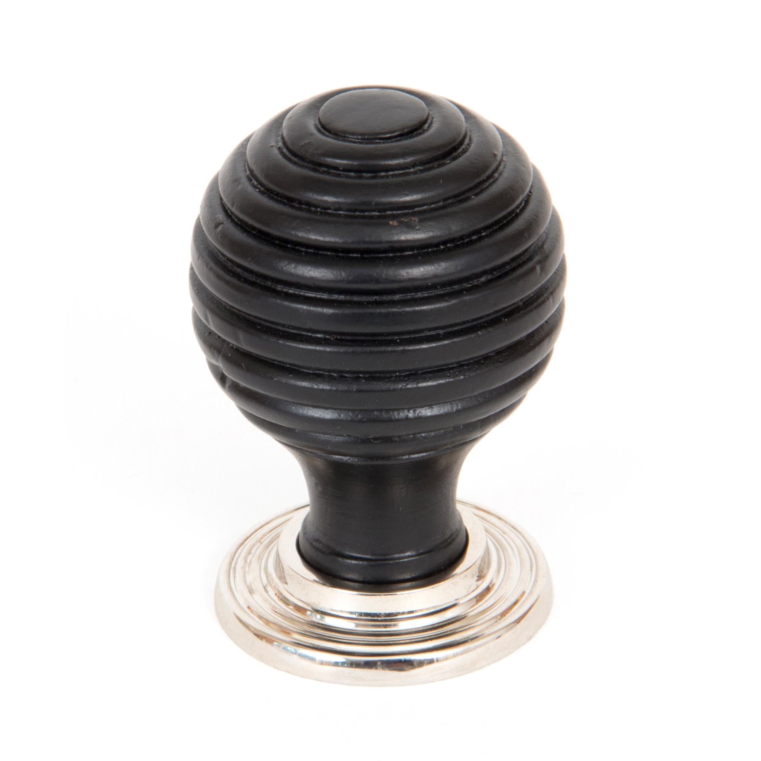 From The Anvil's Ebony Wooden Beehive Cabinet Knob