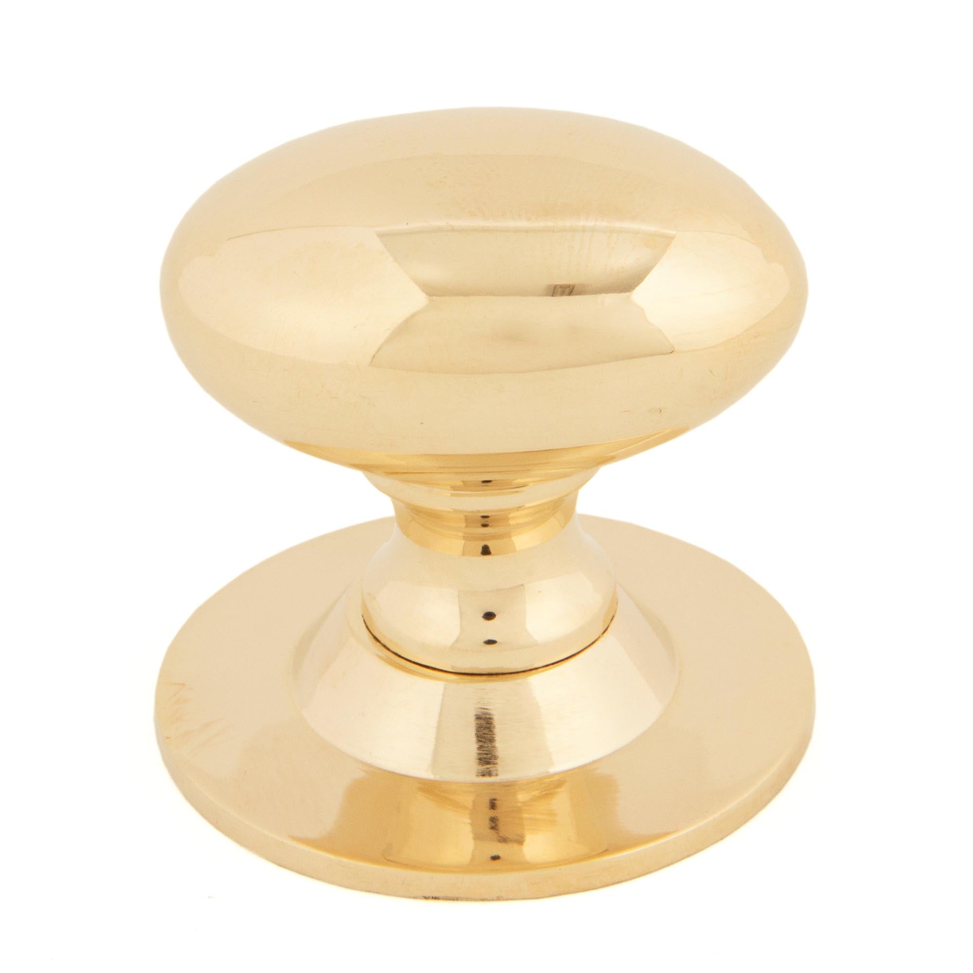 From The Anvil's Polished Brass Oval Cabinet Knob