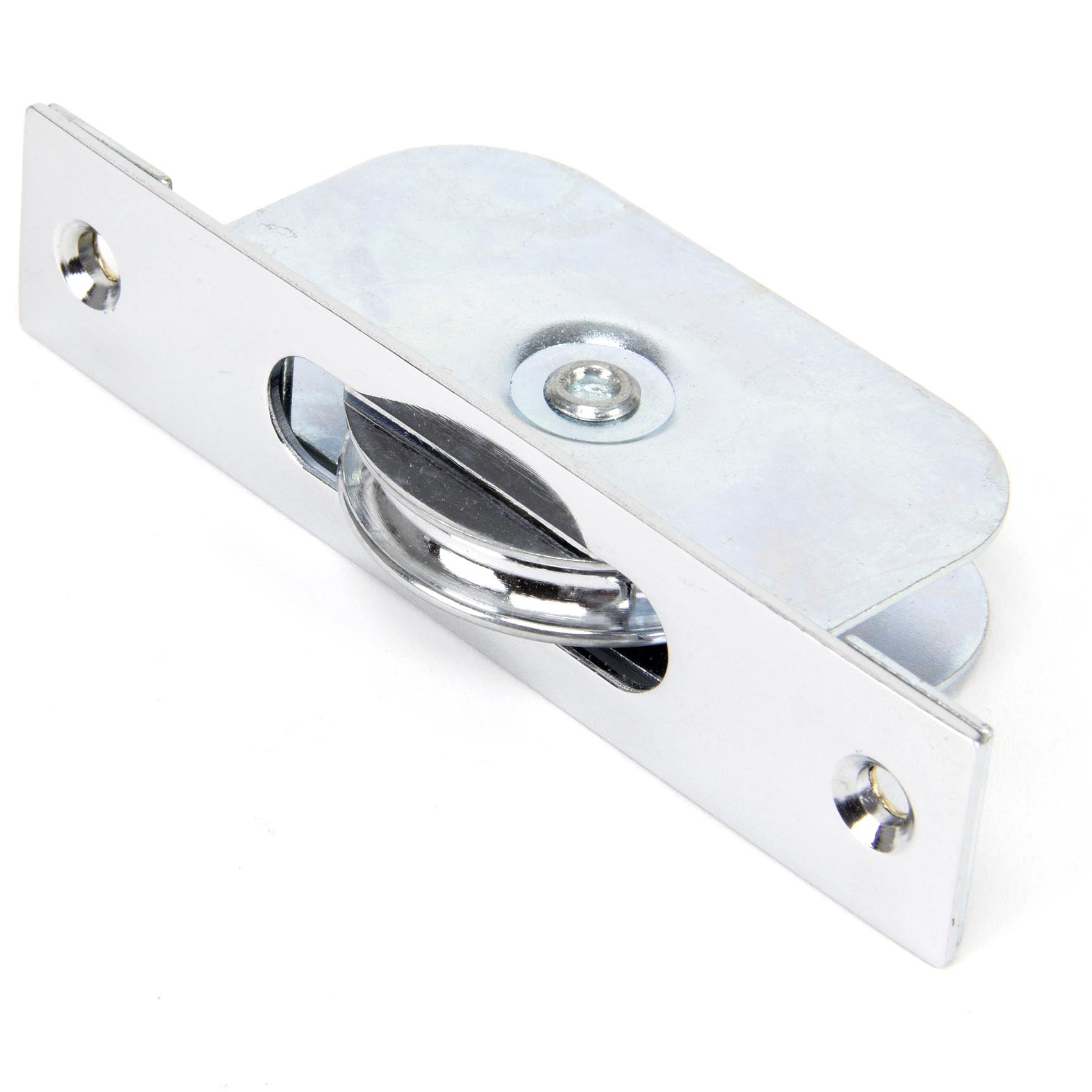 From The Anvil's Polished Chrome Square Ended Sash Pulley 75kg