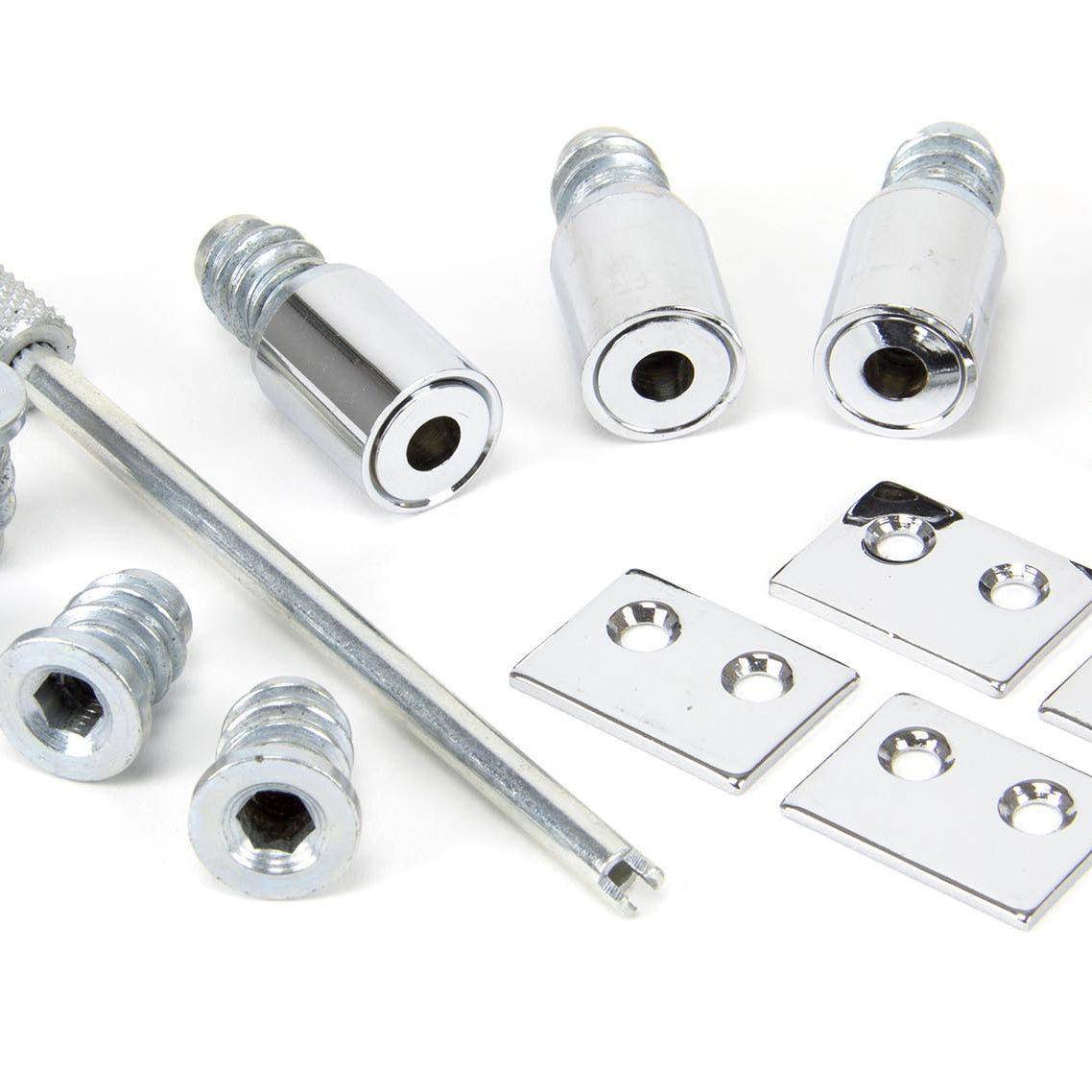 From The Anvil's Polished Chrome Secure Stops (Pack of 4)