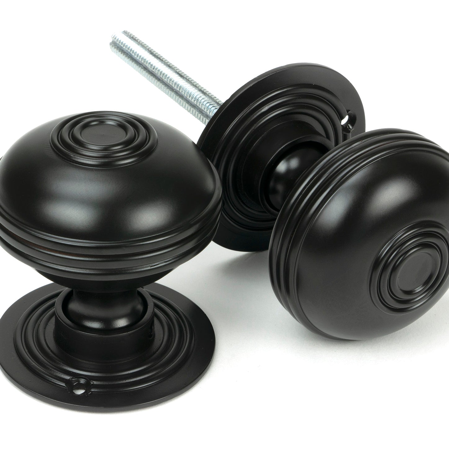 From The Anvil's Aged Bronze Prestbury Mortice/Rim Knob Set