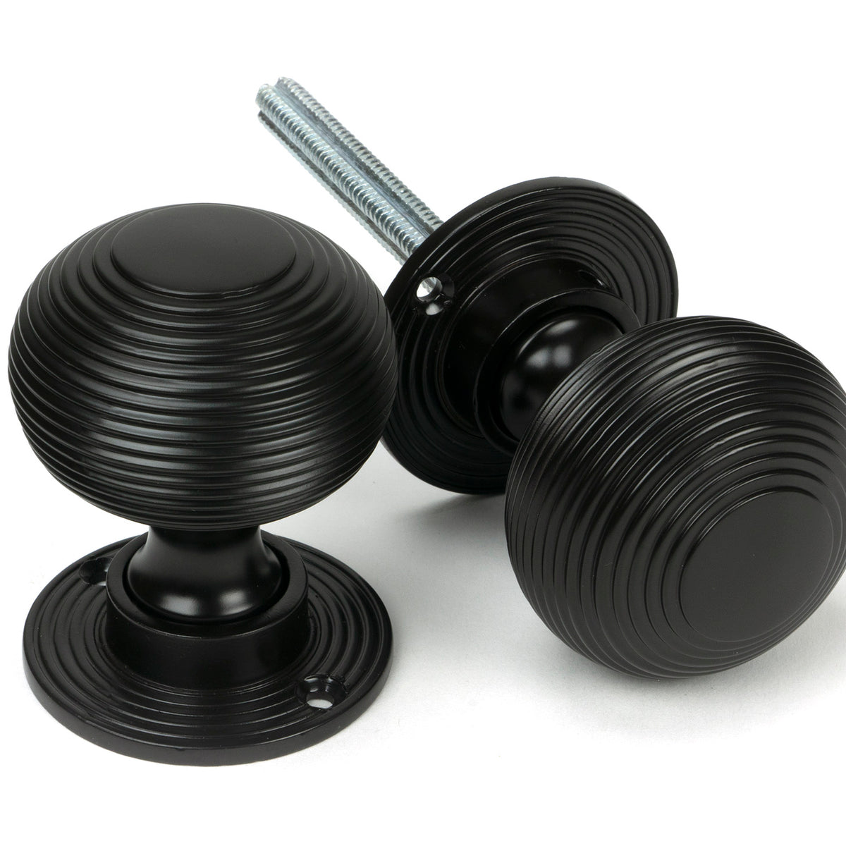 From The Anvil's Aged Bronze Heavy Beehive Mortice/Rim Knob Set