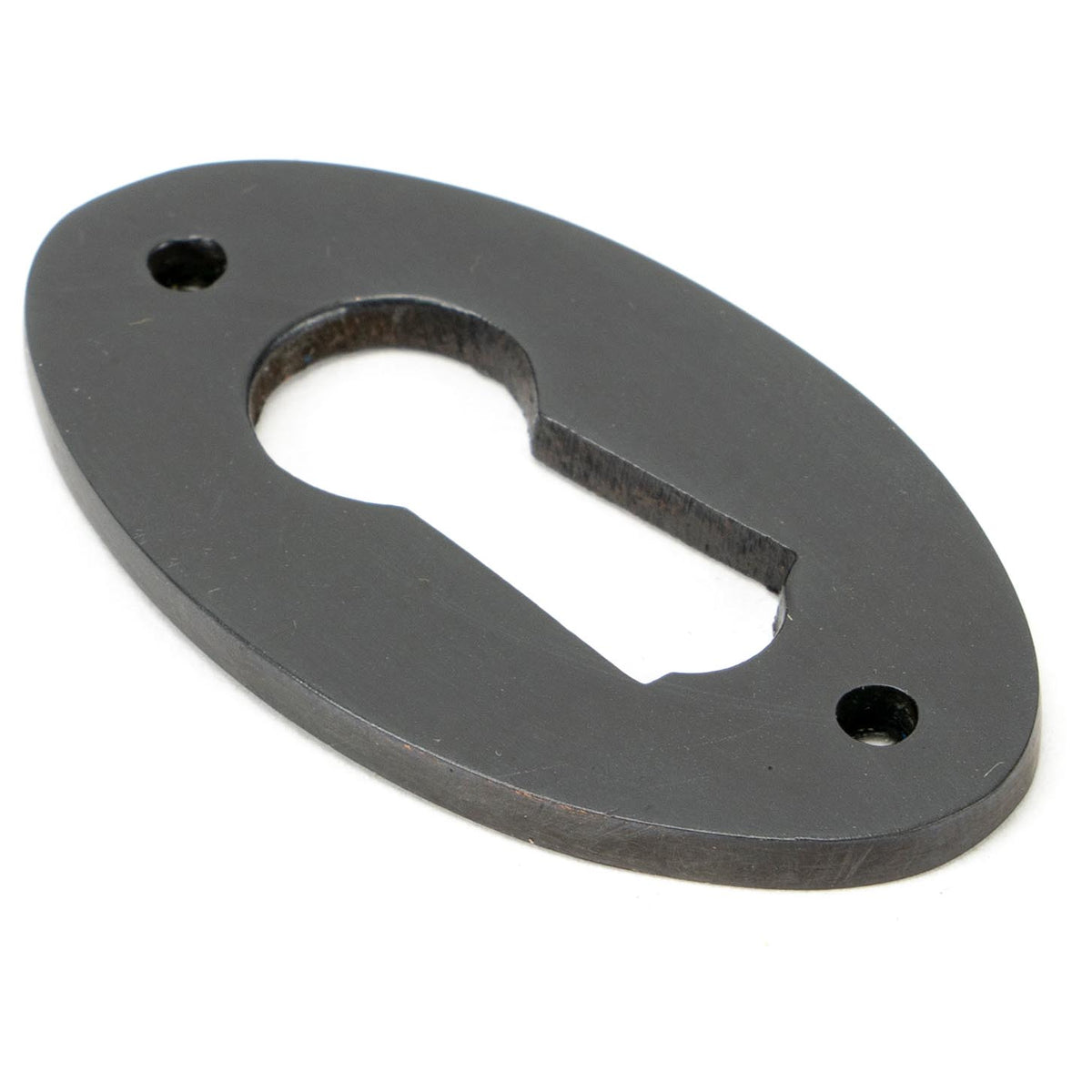 From The Anvil's Aged Bronze Oval Escutcheon
