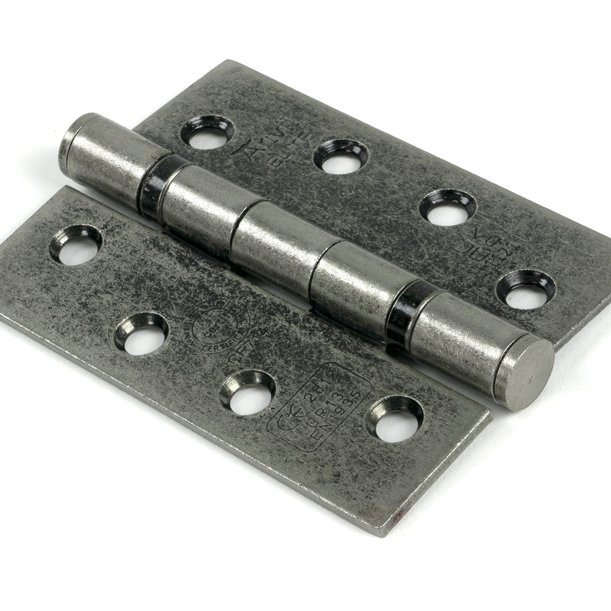 From The Anvil's Pewter Patina Ball Bearing Butt Hinge (pair) SS