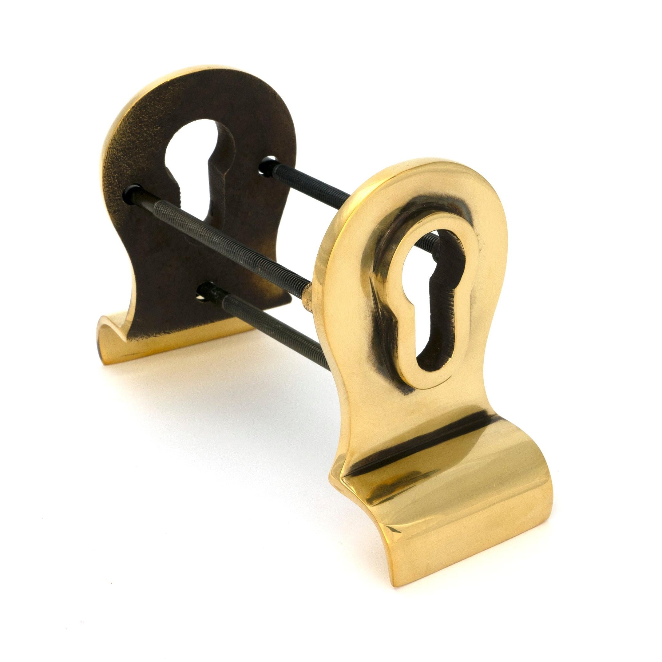 From The Anvil's Aged Brass 50mm Euro Door Pull (Back to Back Fixings)