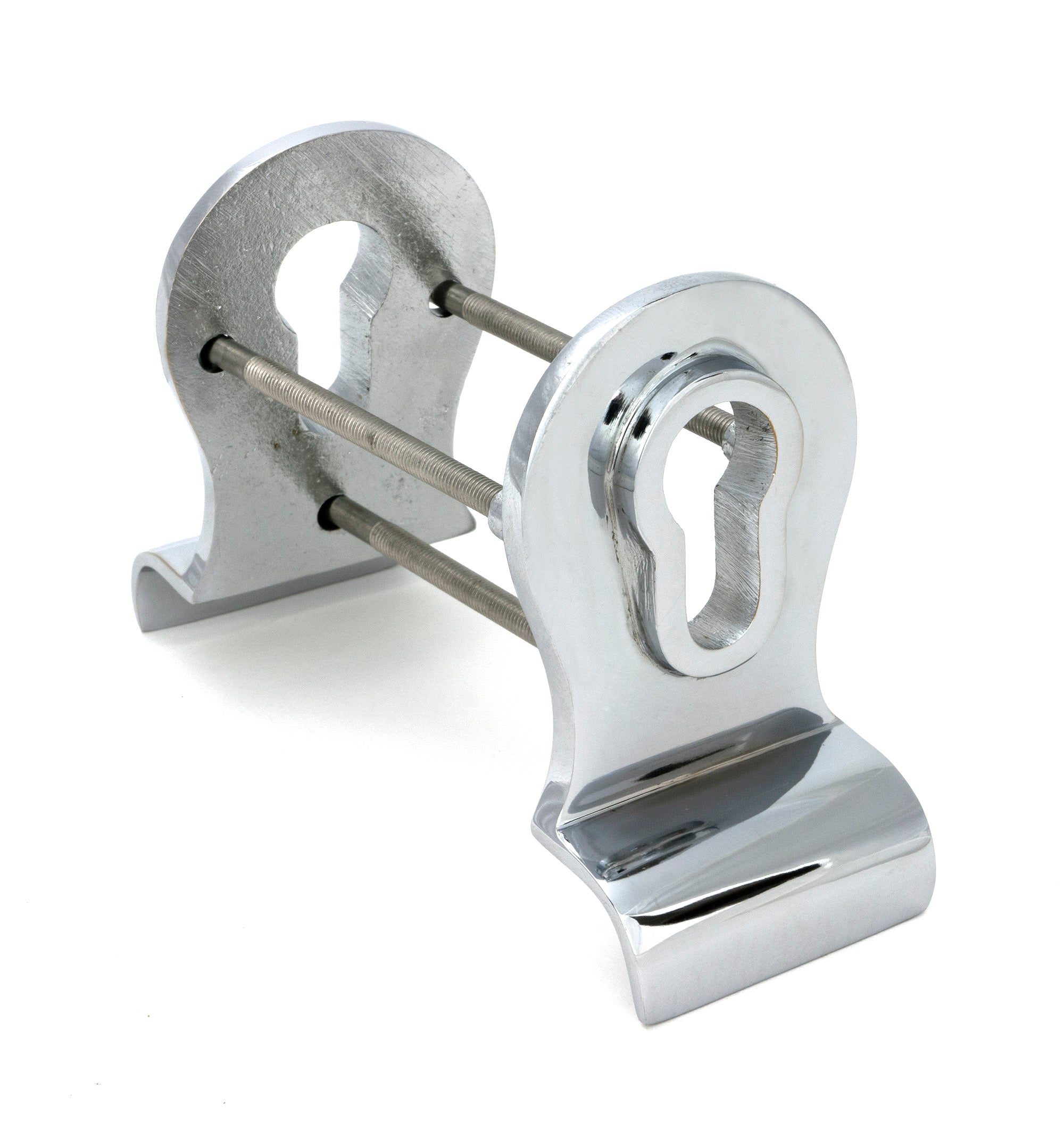 From The Anvil's Polished Chrome 50mm Euro Door Pull (Back to Back Fixings)