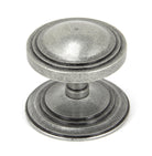 From The Anvil's Pewter Patina Art Deco Centre Door Knob