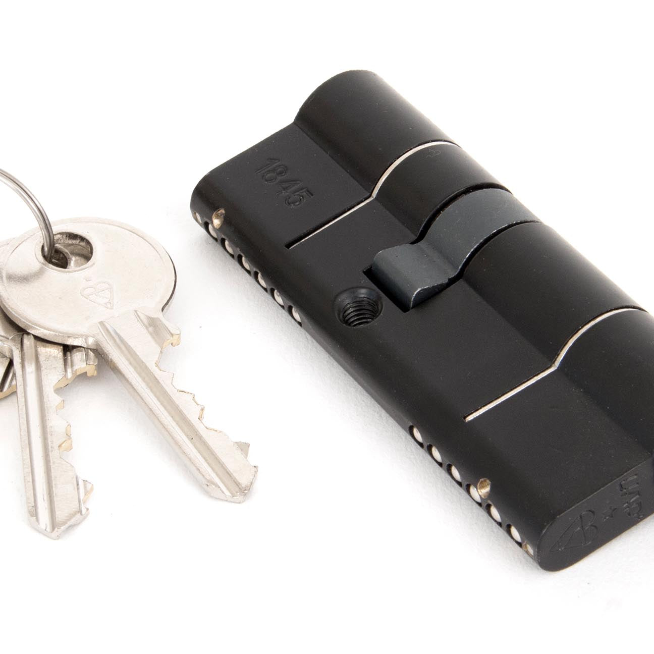 From The Anvil's Black 6 Pin Euro Cylinder