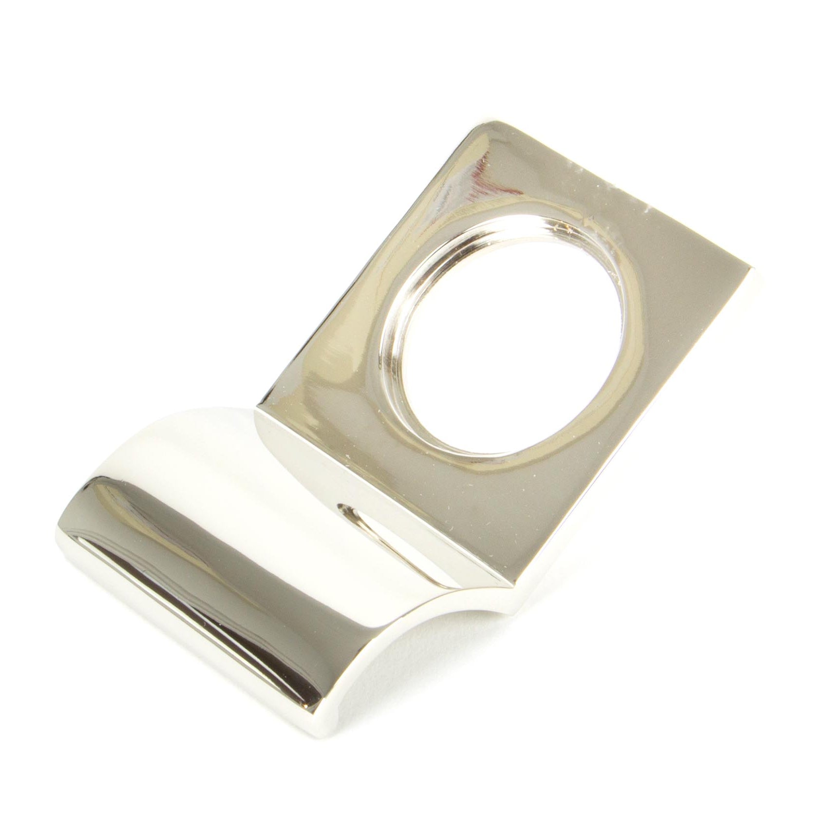 From The Anvil's Polished Nickel Rim Cylinder Pull