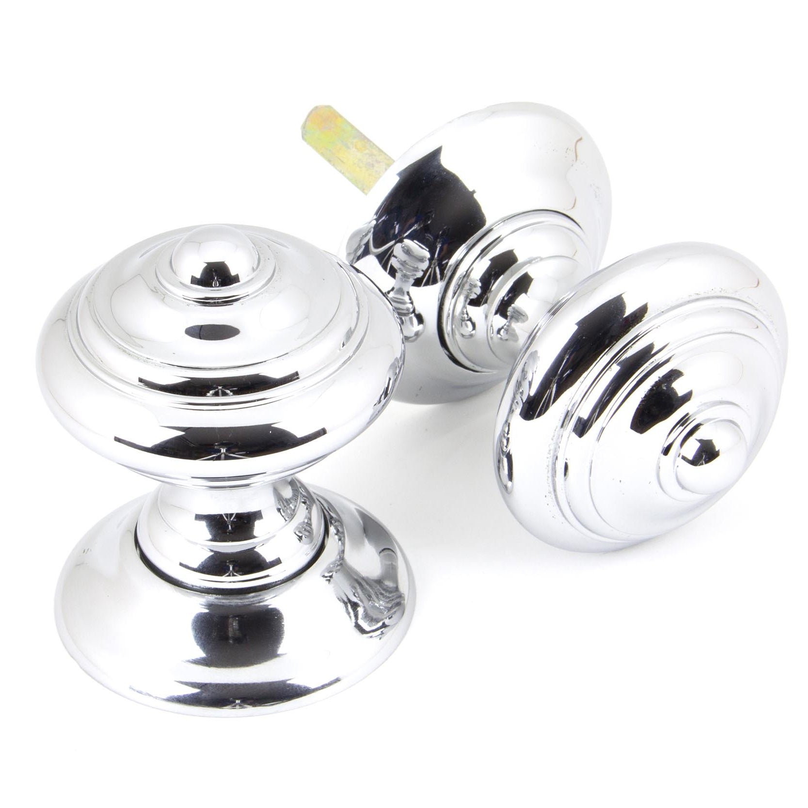 From The Anvil's Polished Chrome Elmore Concealed Mortice Knob Set