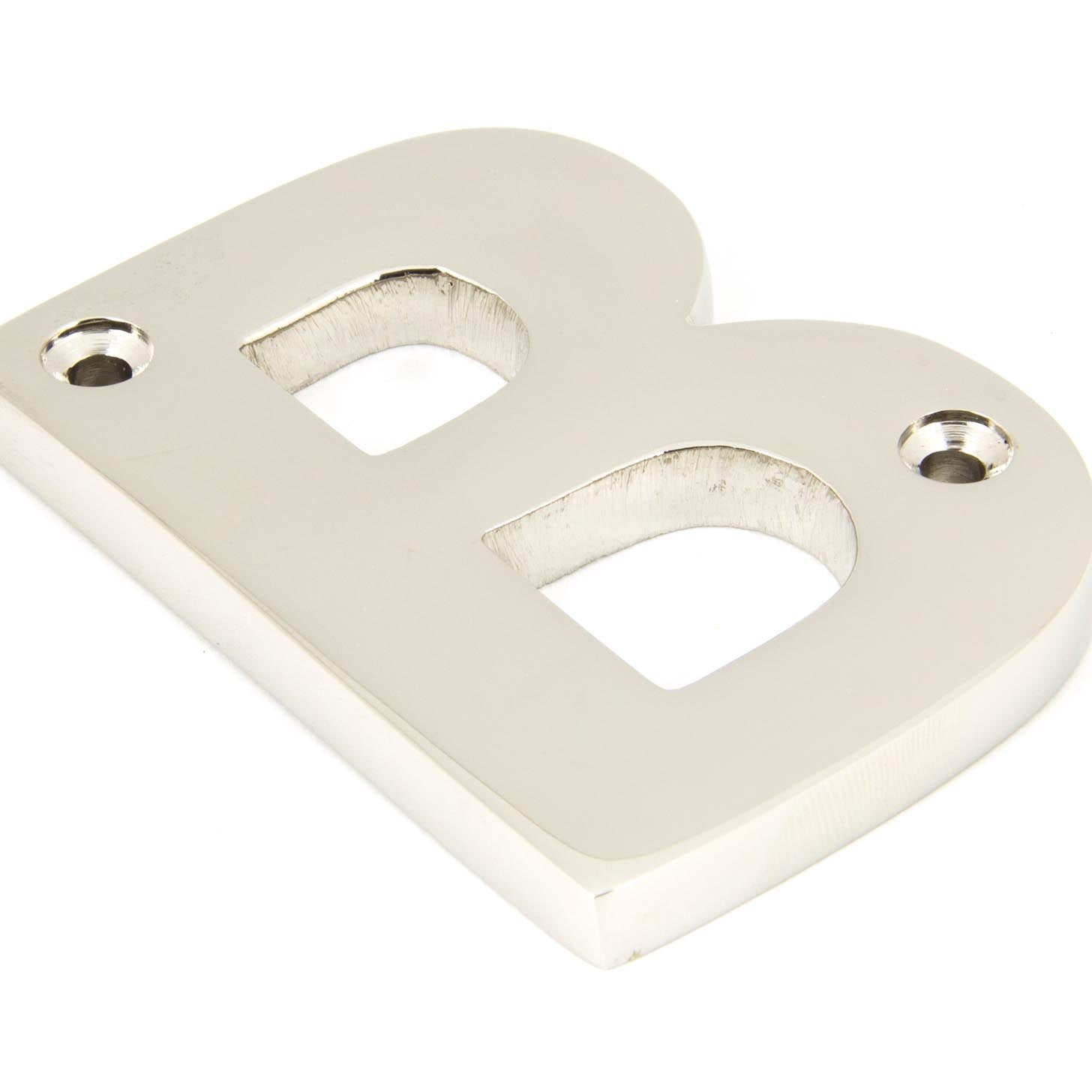 From The Anvil's Polished Nickel Polished Nickel Letter