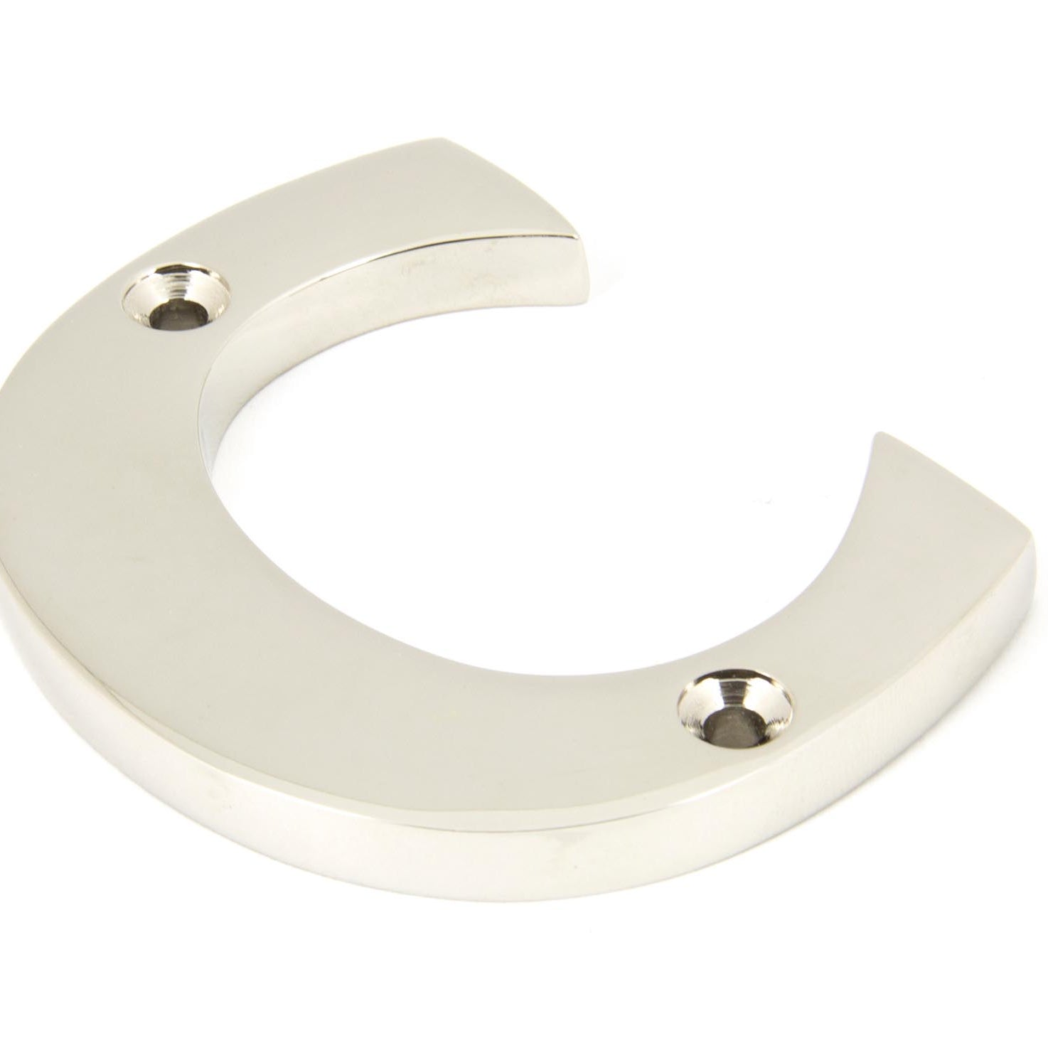 From The Anvil's Polished Nickel Polished Nickel Letter