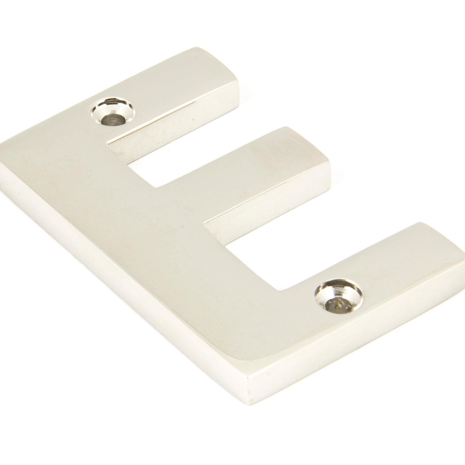From The Anvil's Polished Nickel Polished Nickel Letter