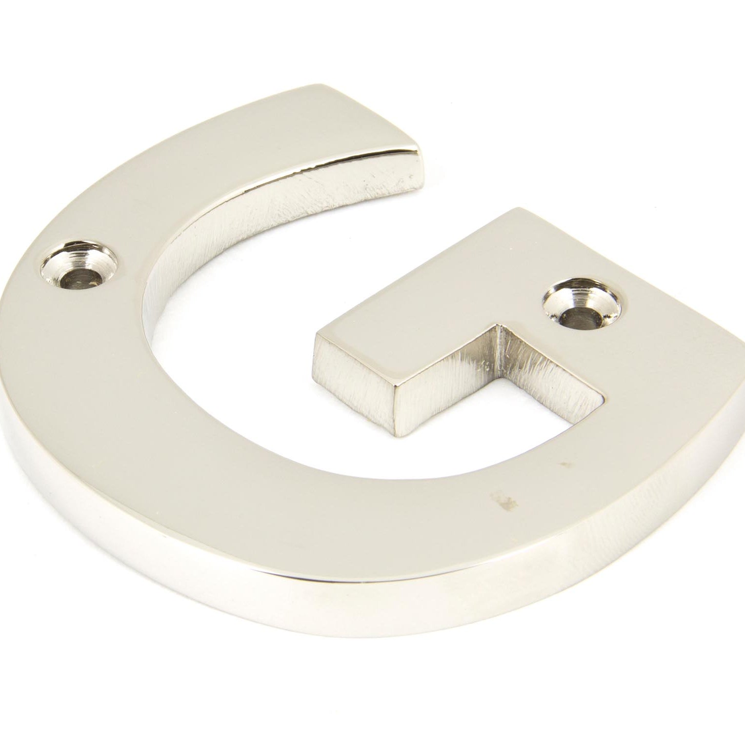 From The Anvil's Polished Nickel Polished Nickel Letter