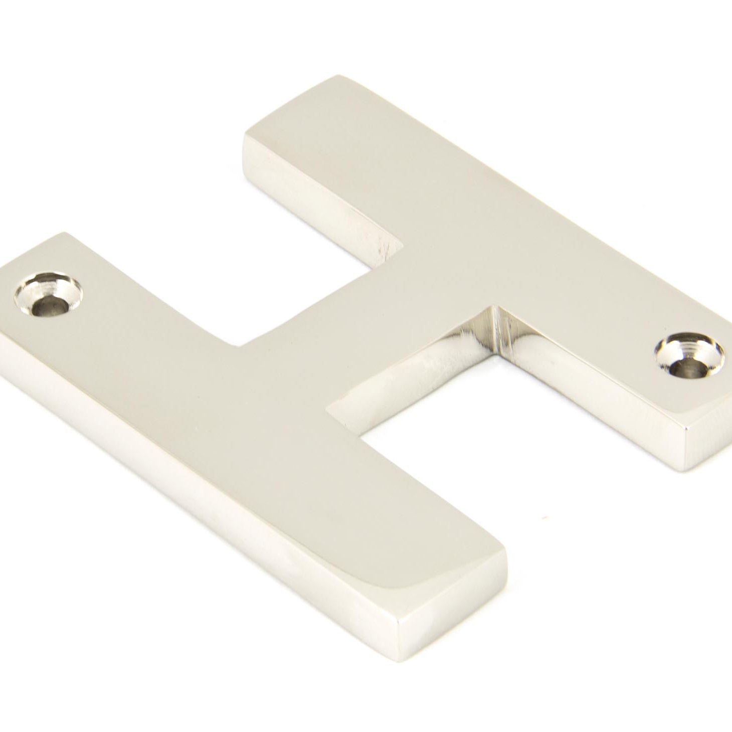 From The Anvil's Polished Nickel Polished Nickel Letter