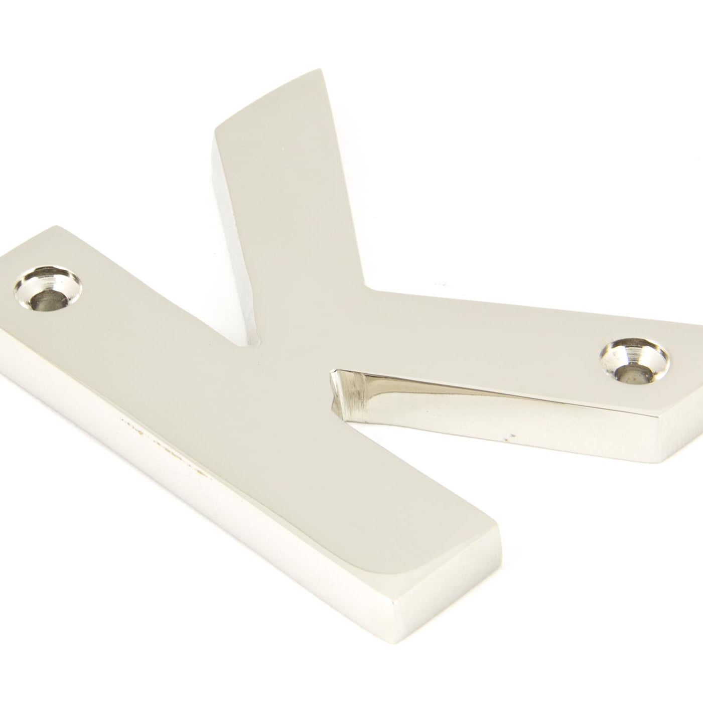 From The Anvil's Polished Nickel Polished Nickel Letter