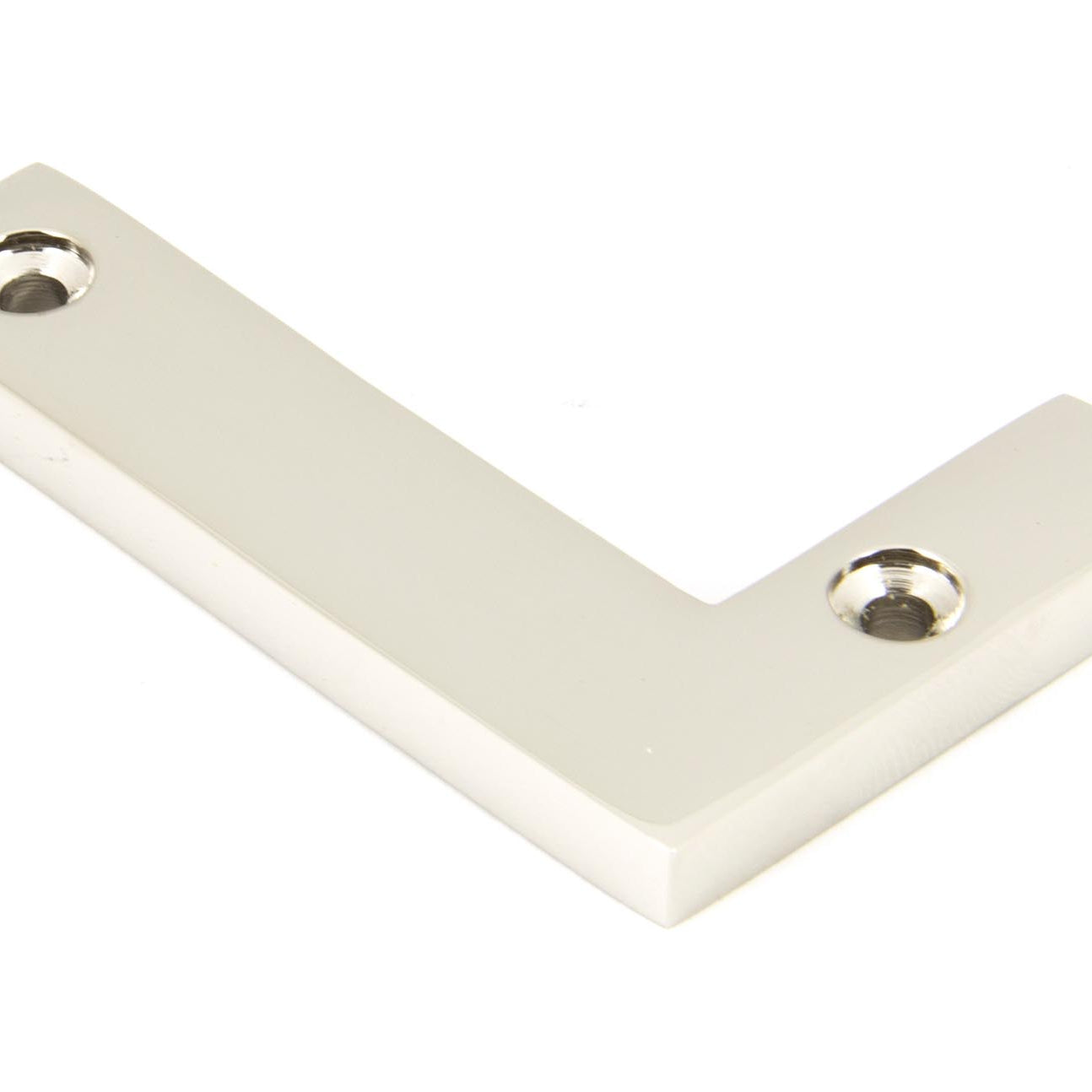 From The Anvil's Polished Nickel Polished Nickel Letter