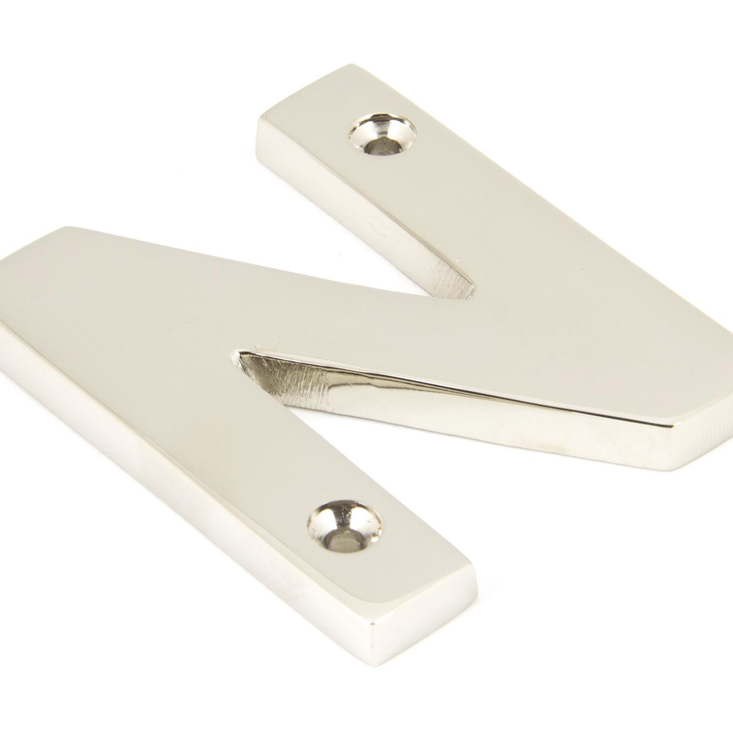 From The Anvil's Polished Nickel Polished Nickel Letter