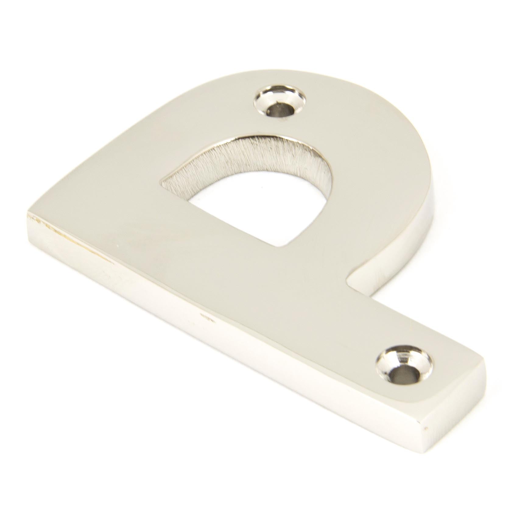 From The Anvil's Polished Nickel Polished Nickel Letter