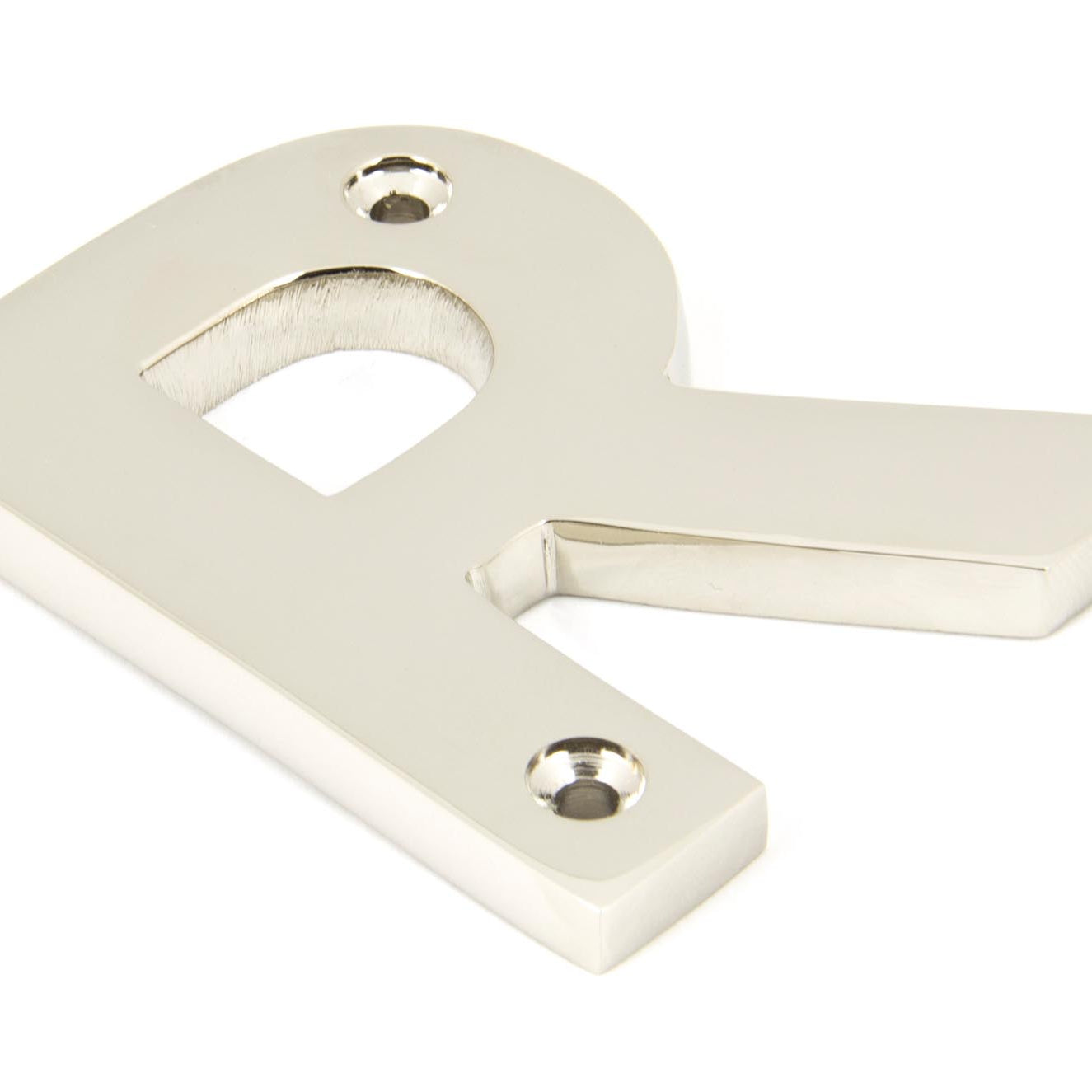From The Anvil's Polished Nickel Polished Nickel Letter