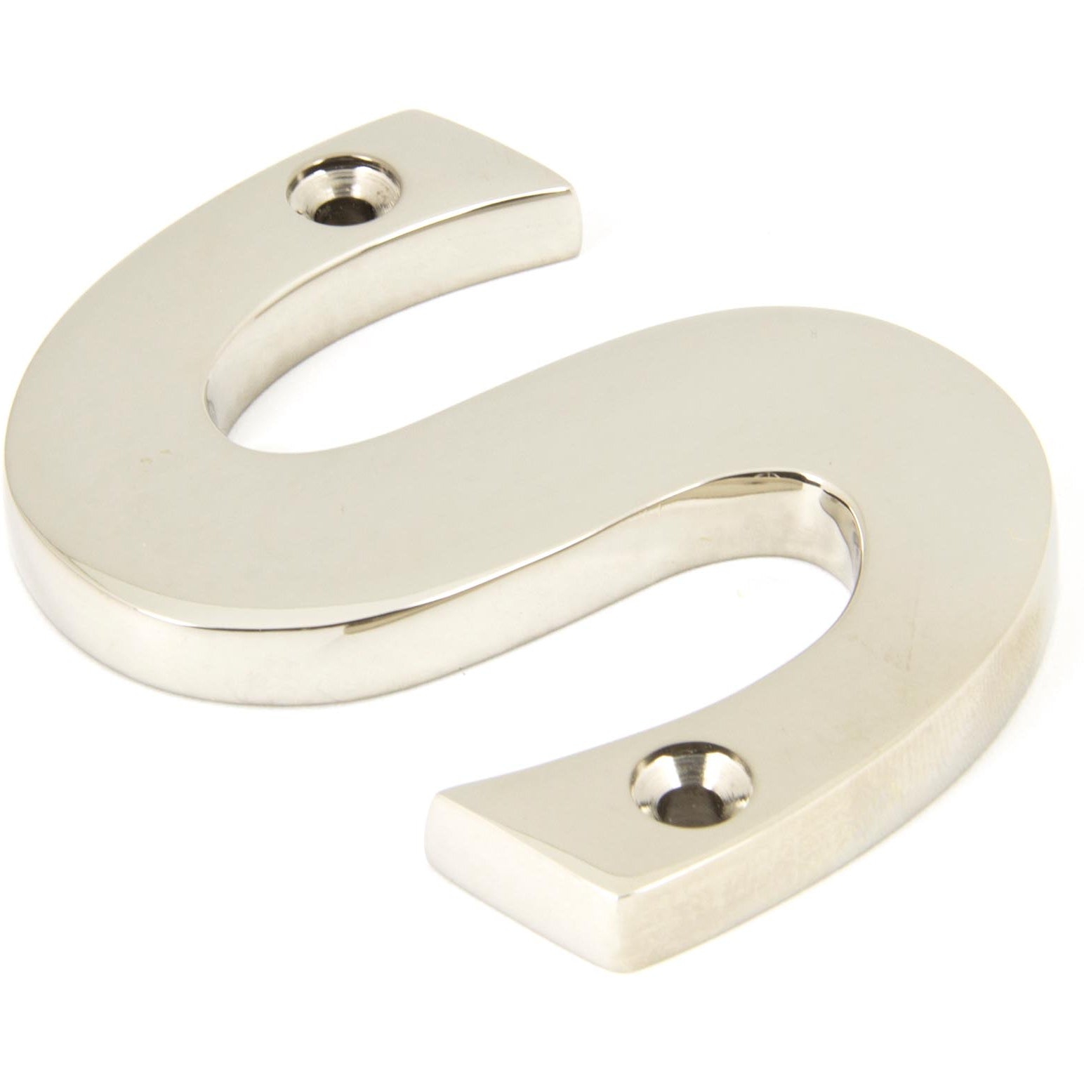 From The Anvil's Polished Nickel Polished Nickel Letter