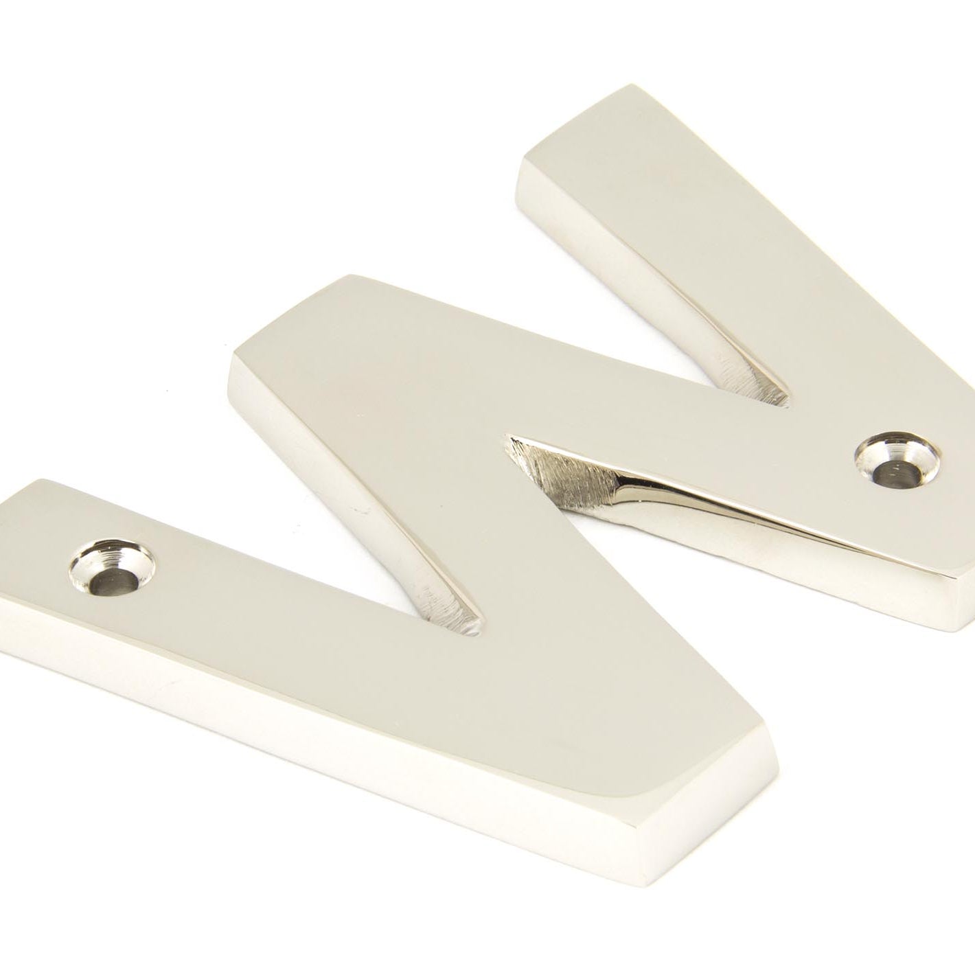 From The Anvil's Polished Nickel Polished Nickel Letter