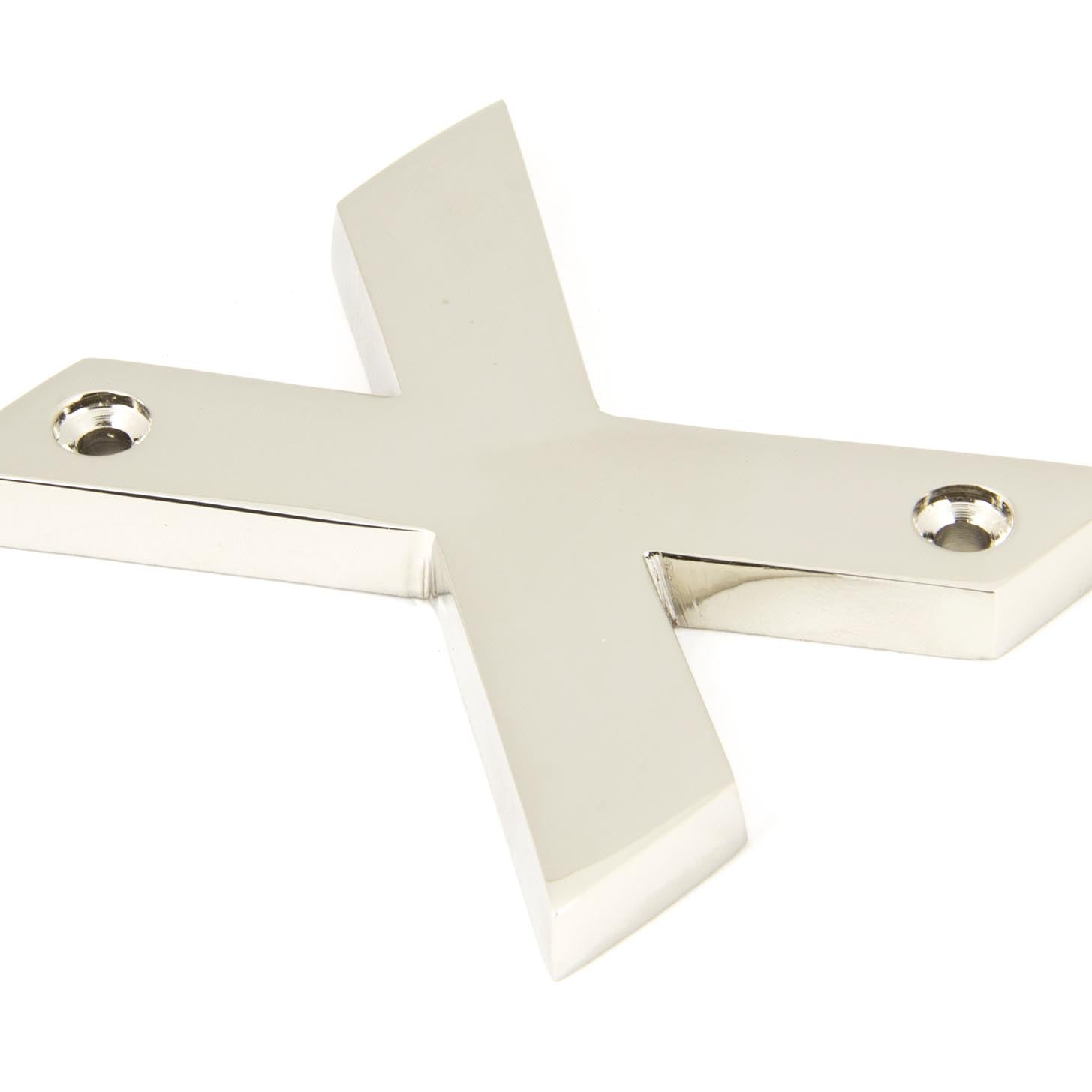 From The Anvil's Polished Nickel Polished Nickel Letter