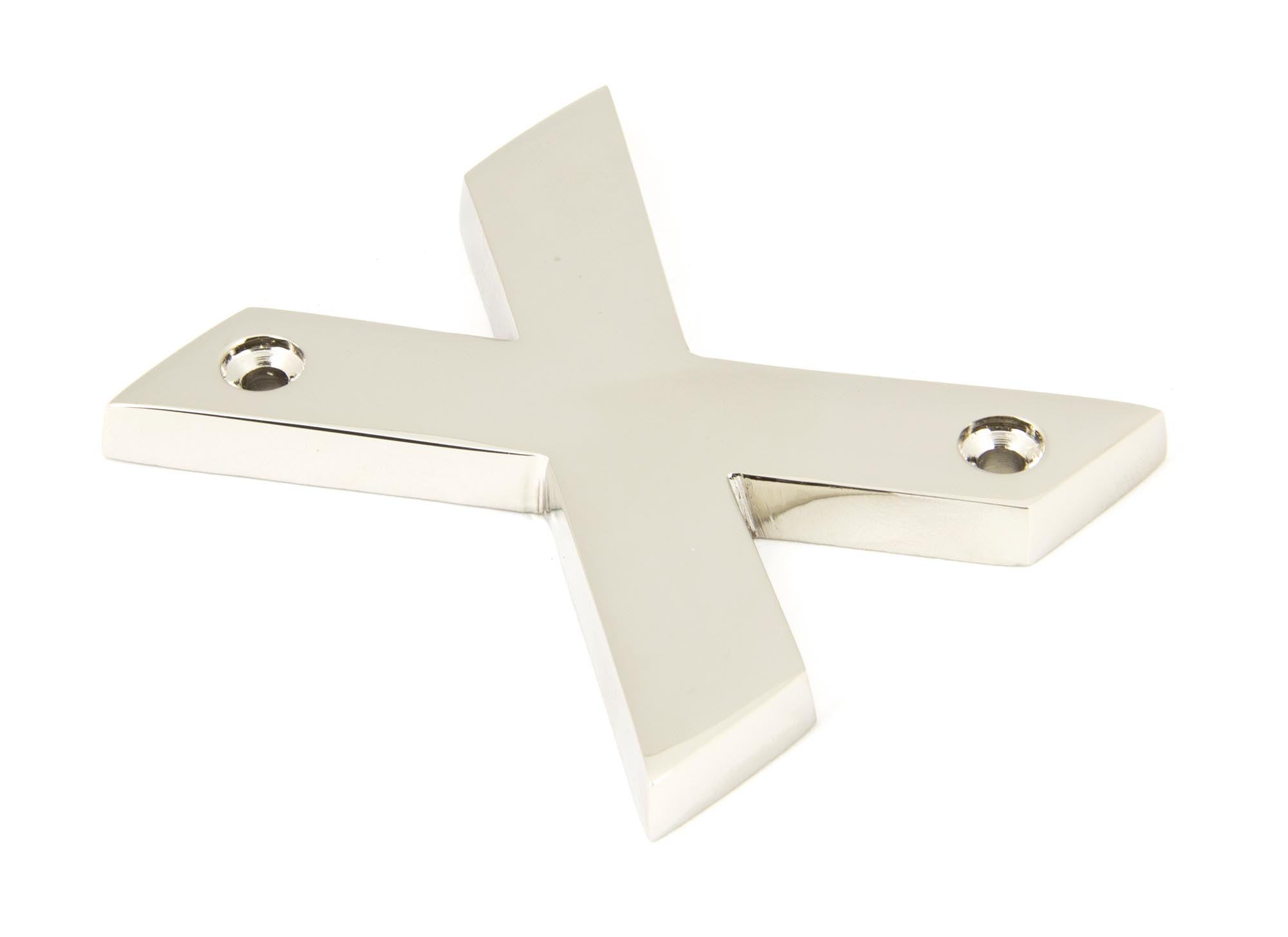 From The Anvil's Polished Nickel Polished Nickel Letter