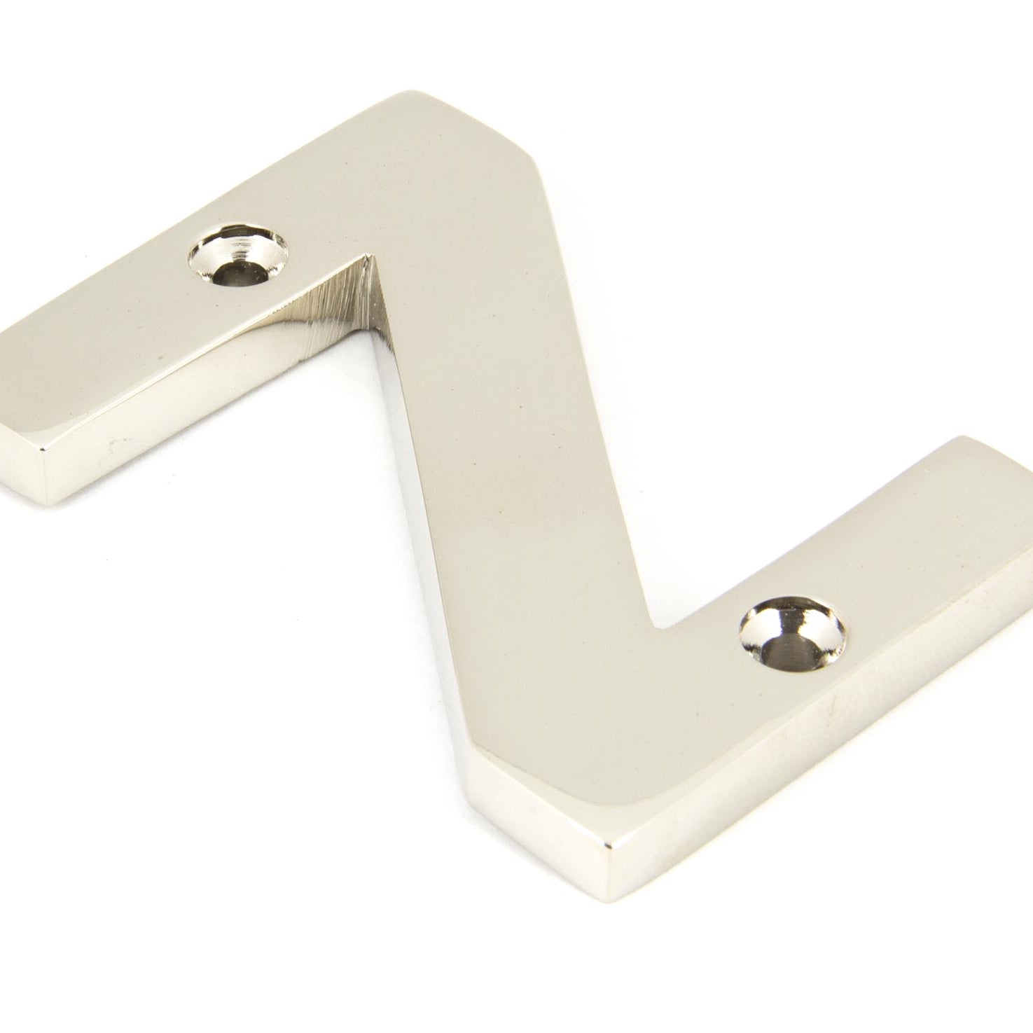 From The Anvil's Polished Nickel Polished Nickel Letter
