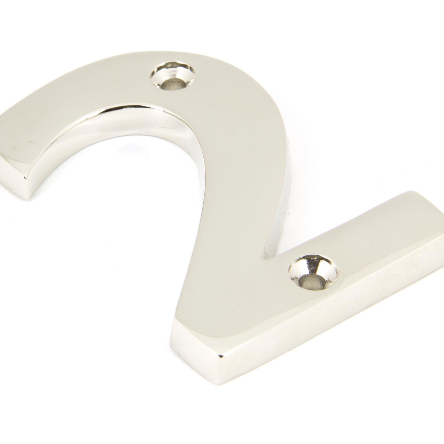 From The Anvil's Polished Nickel Polished Nickel Numeral