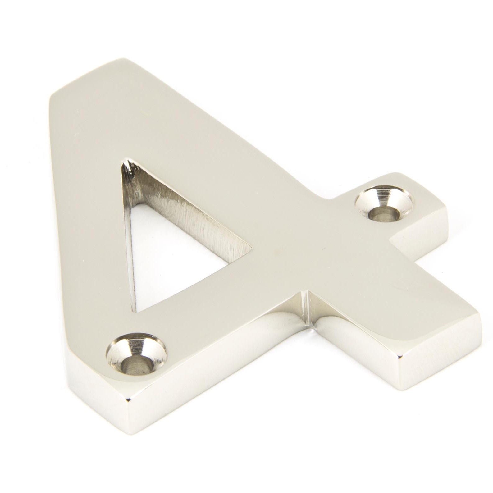 From The Anvil's Polished Nickel Polished Nickel Numeral