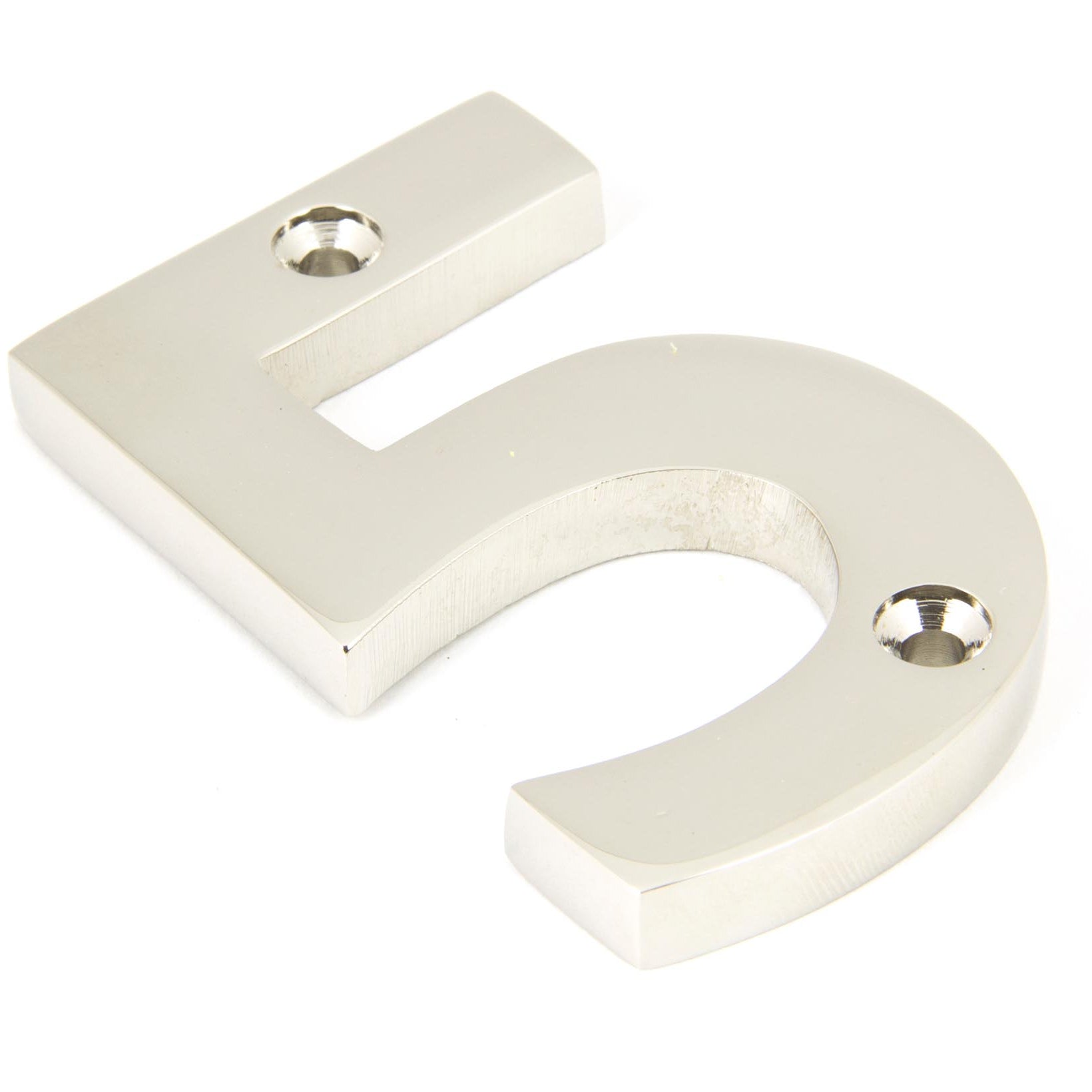 From The Anvil's Polished Nickel Polished Nickel Numeral