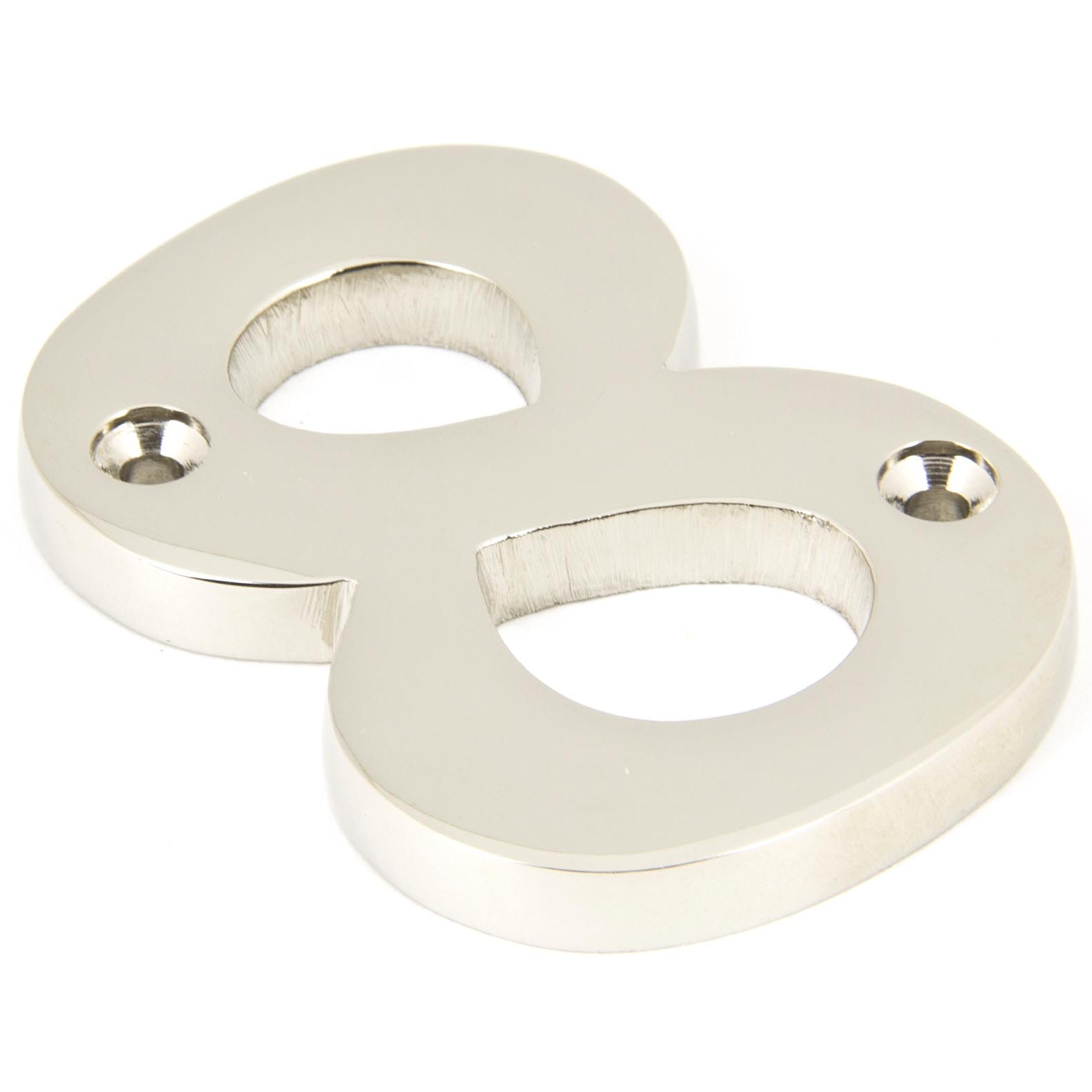 From The Anvil's Polished Nickel Polished Nickel Numeral