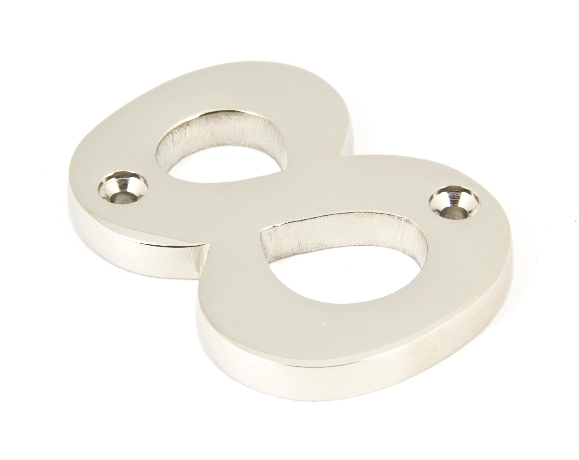From The Anvil's Polished Nickel Polished Nickel Numeral