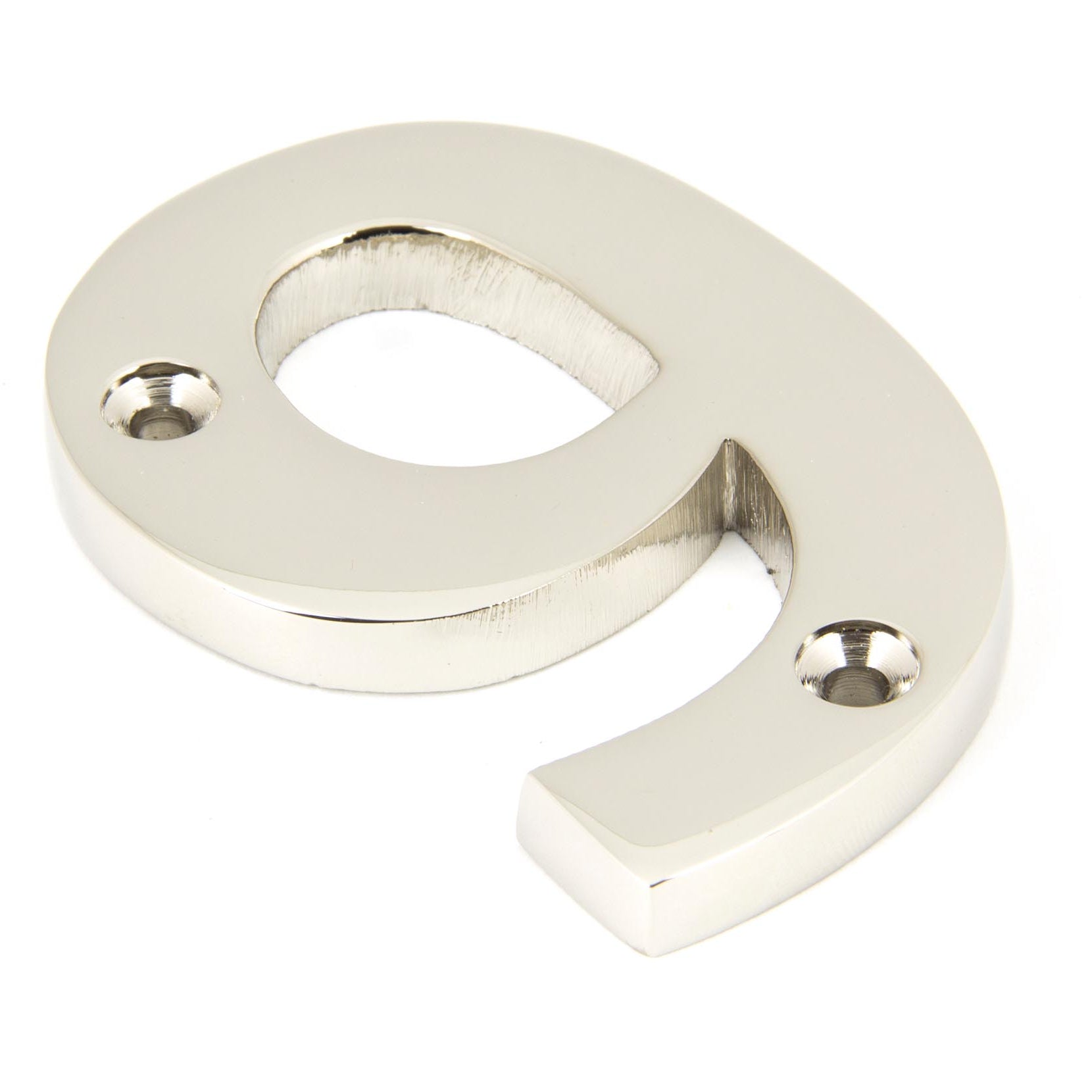 From The Anvil's Polished Nickel Polished Nickel Numeral
