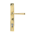 From The Anvil's Aged Brass Avon Slimline Lever Espag. Lock Set