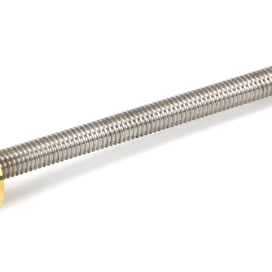From The Anvil's Polished Brass SS 110mm Threaded Bar